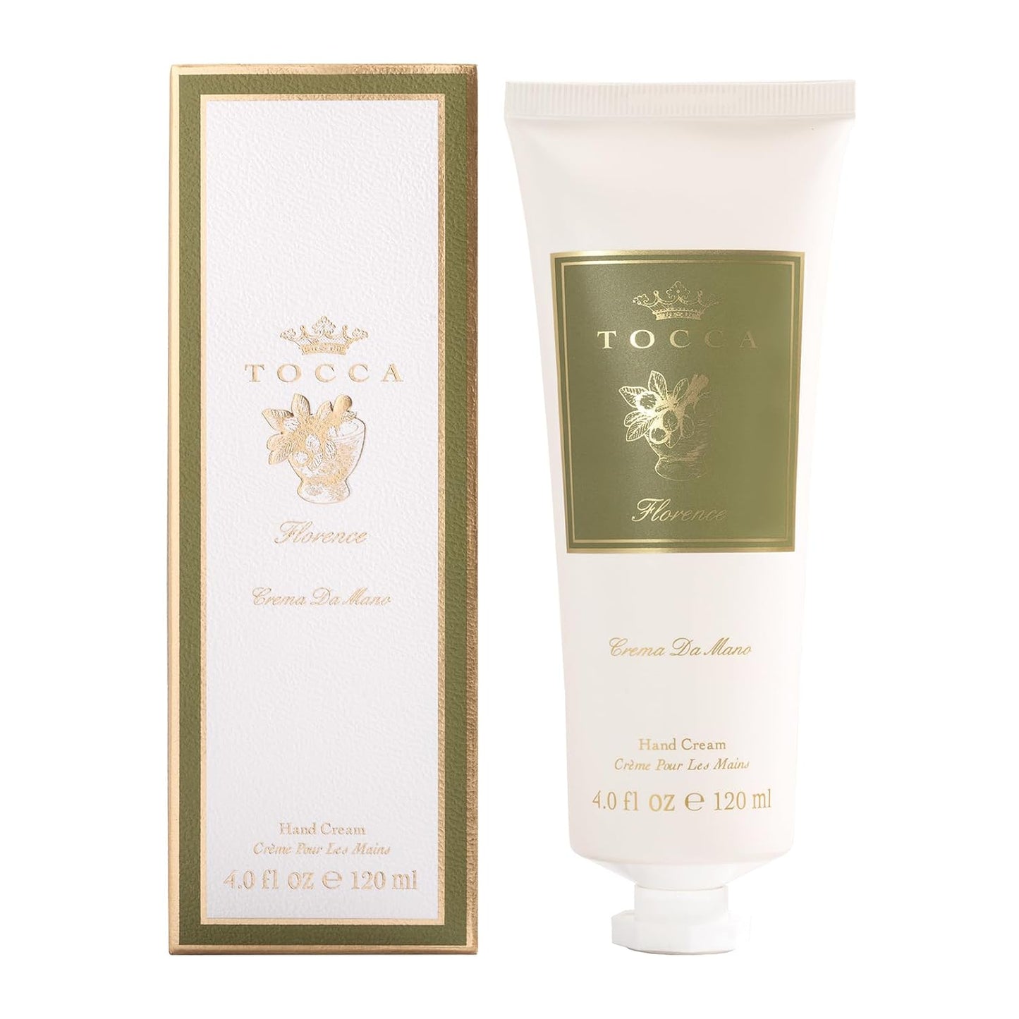 Tocca Crema de Mano Luxe, Florence Hand Cream, 4 oz - Bergamot, Pear, Gardenia - Moisturizing, Quick Absorbing