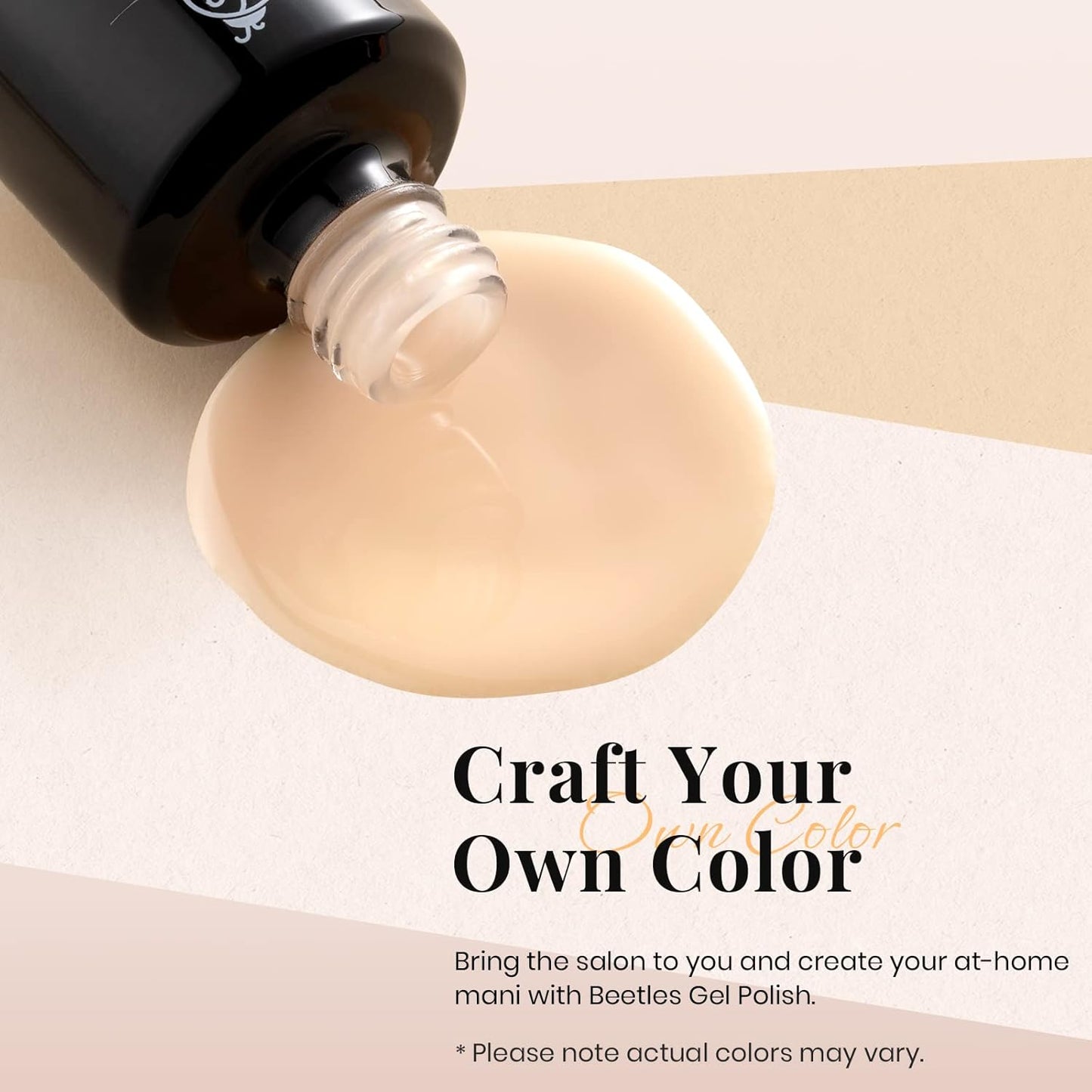 Beetles Nude Gel Polish, 15ml Jelly Neutral Nude Gel Nail Polish Set Translucent Effect Nail Concealer Soak Off UV Spring Summer French Nail Art Design Gift for Women