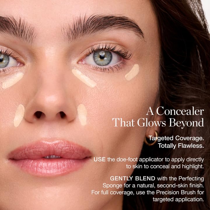 Ogee Complexion Perfecting Under Eye Concealer - Certified Organic Full Coverage Concealer - Buildable Coverage - MAPLE 8.25N - Medium Deep (Golden-Bronze Undertones)