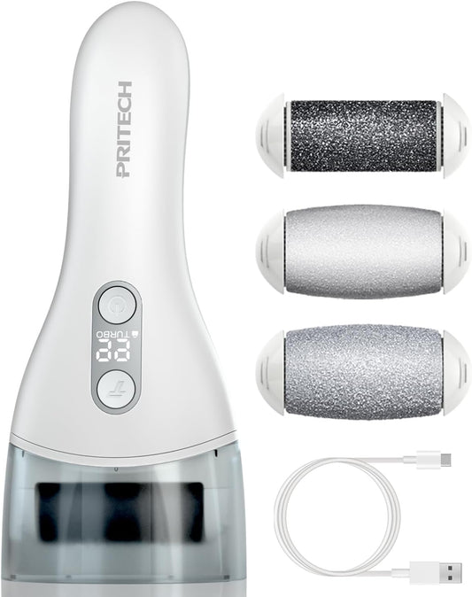 Electric Callus Remover for feet,Rechargeable Foot File Electronic Pedicure Tools Kit for Calloused Removal, Waterproof Electric Foot Scrubber Duty Feet Care for Heels Dead