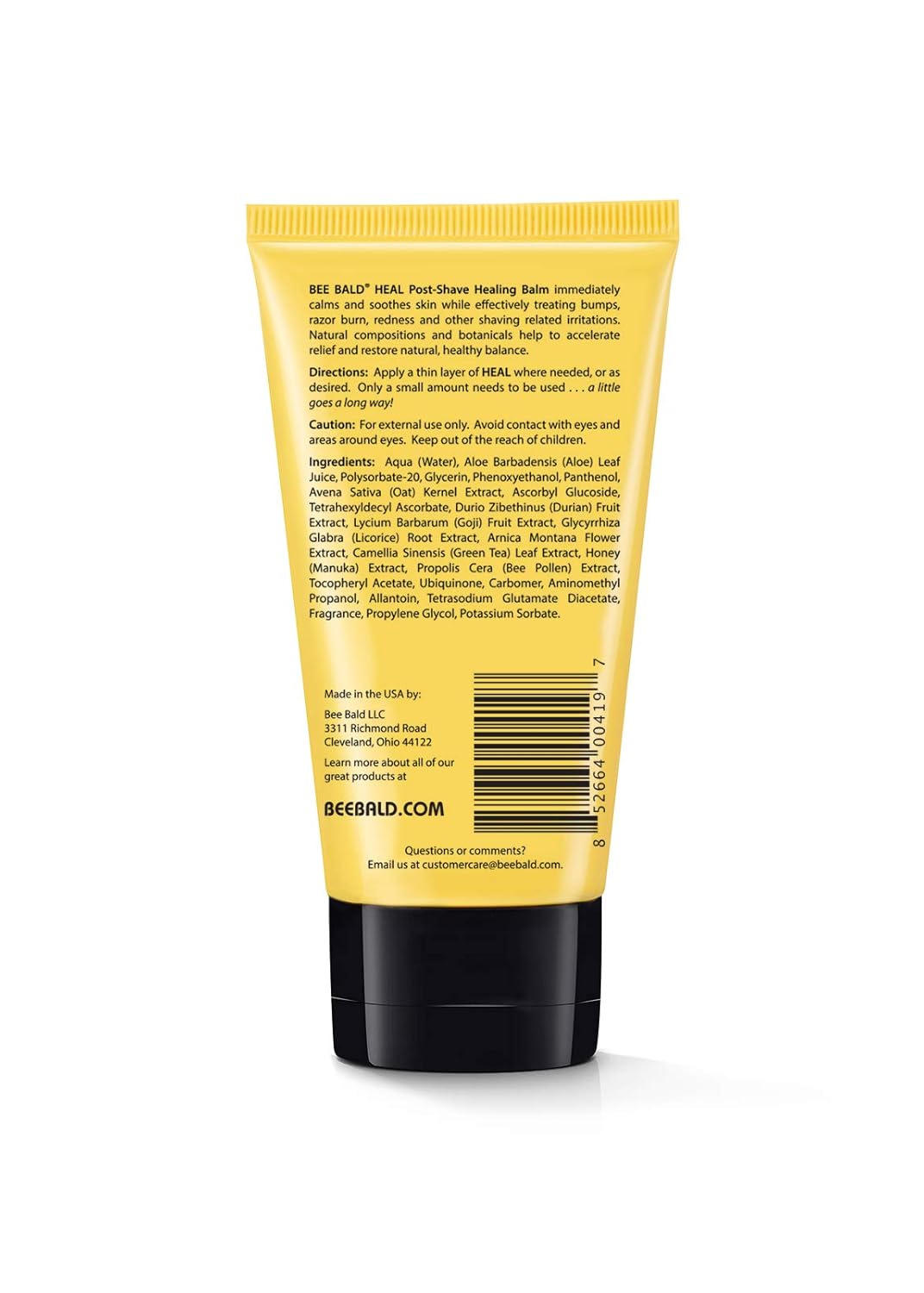 Bee Bald HEAL Aftershave for Men Healing Balm, Immediately Calms & Soothes Damaged Skin, Treats Bumps, Redness, Razor Burn & Other Shaving Post Shave Irritations, 2 Fl Oz (Pack of 2)