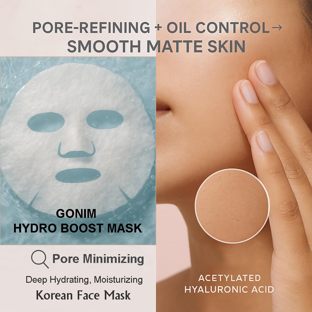 Face Mask Korean Skin Care with Hyaluronic Acid & Collagen Activation- Face Masks Skincare Hydration, Anti Aging & Moisturizing Sheet Mask for All Skin Korean Face Mask 30ml x15 Sheets