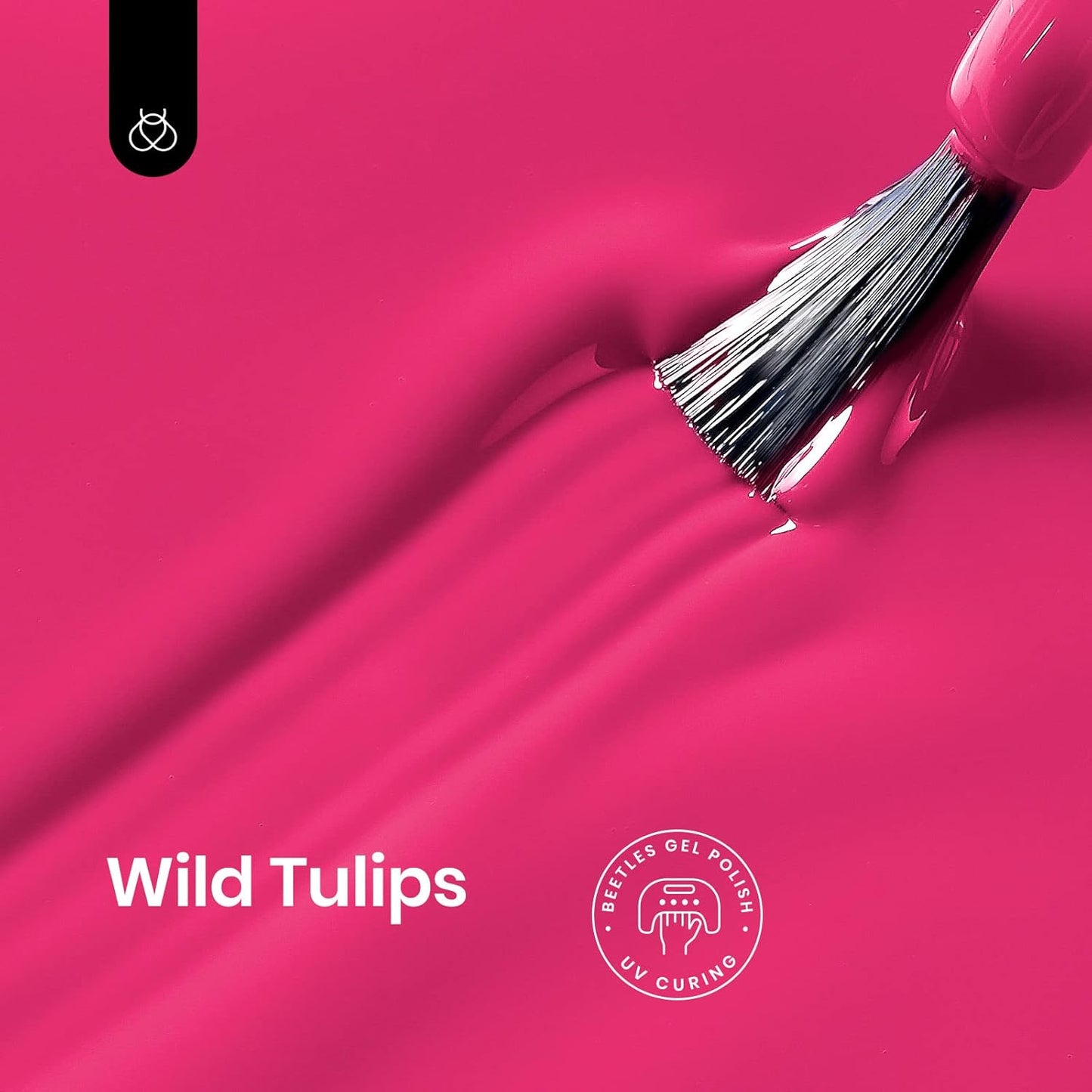 Beetles Pink Gel Nail Polish, 15ml Hot Pink Spring Summer Nail Gel Polish Soak Off UV LED Lamp Passionate series Nail Art Manicure Salon DIY Gifts for Women Girls