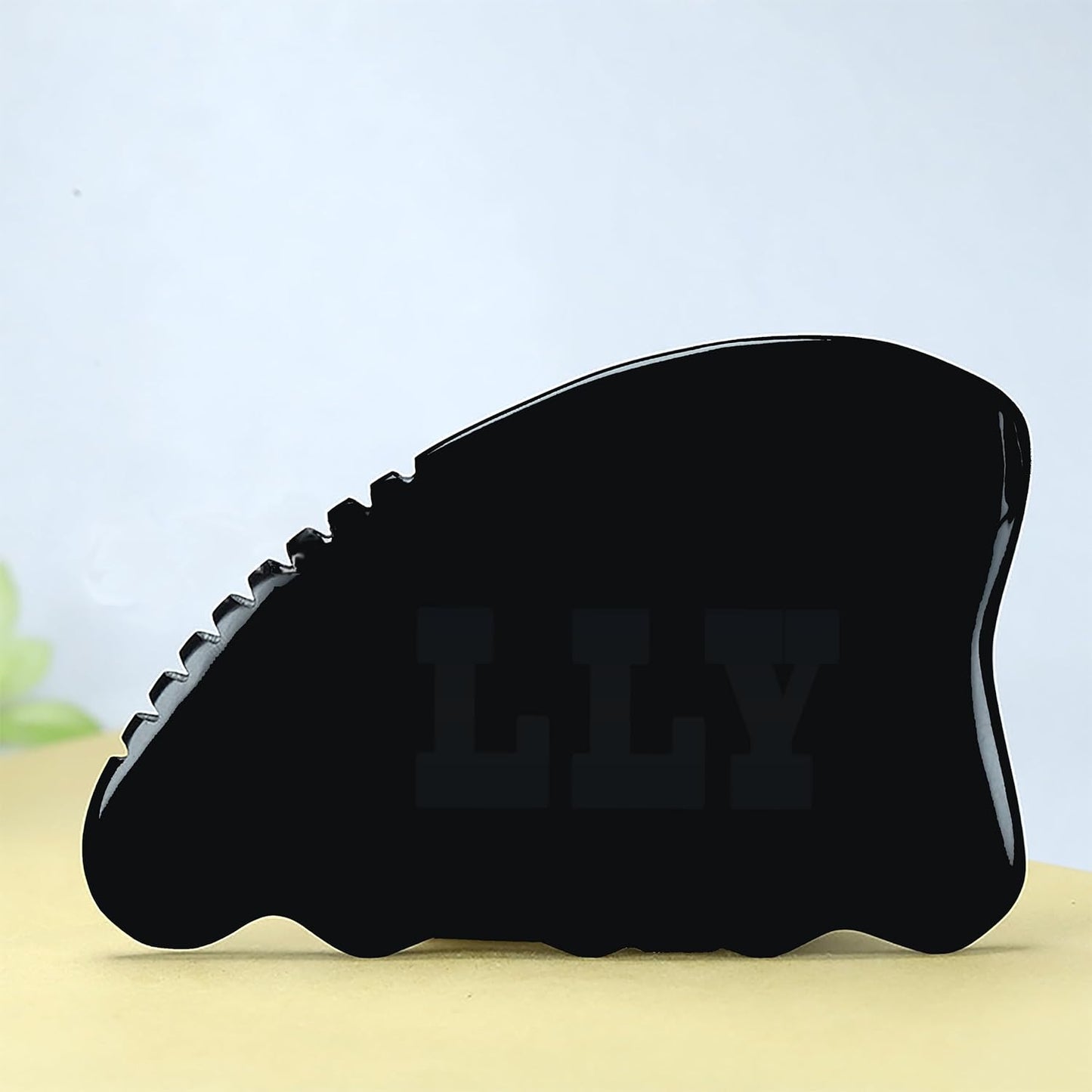 LLY Multifunctional Scraping Massage Tools. Natural Black sibin bian Stone. Beauty & Health Care,Relieve Wrinkles,Muscle and acupoint Massage (Knife Shaped Scraping Massager)
