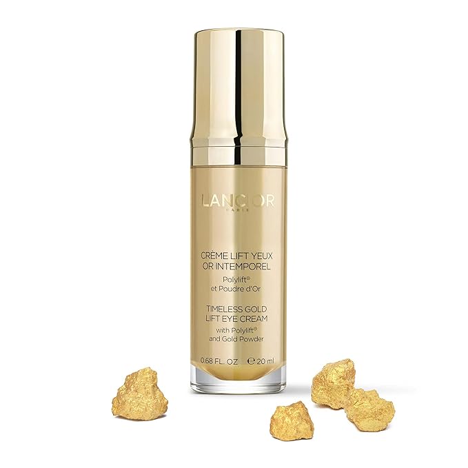 Timeless Gold Lift Eye Cream - Fights Against The Signs Of Aging Around The Eyes - Helps Skin Regain Suppleness - Brightens And Opens Up Eye Area - Highly Effective Ingredients - 0.7 Oz