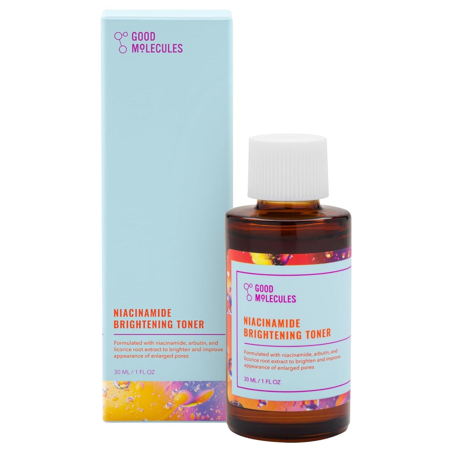 Good Molecules Niacinamide Brightening Toner - Toner for Face with Niacinamide and Arbutin for Skin Tone Balancing- Pore Minimizer, Skin Care for Face