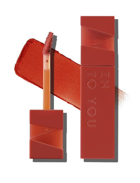 INTO YOU Matte Velvet Lip Stain Long Lasting Waterproof Lipstick Makeup Moisturizing Lipstick for Women(L-Or01)