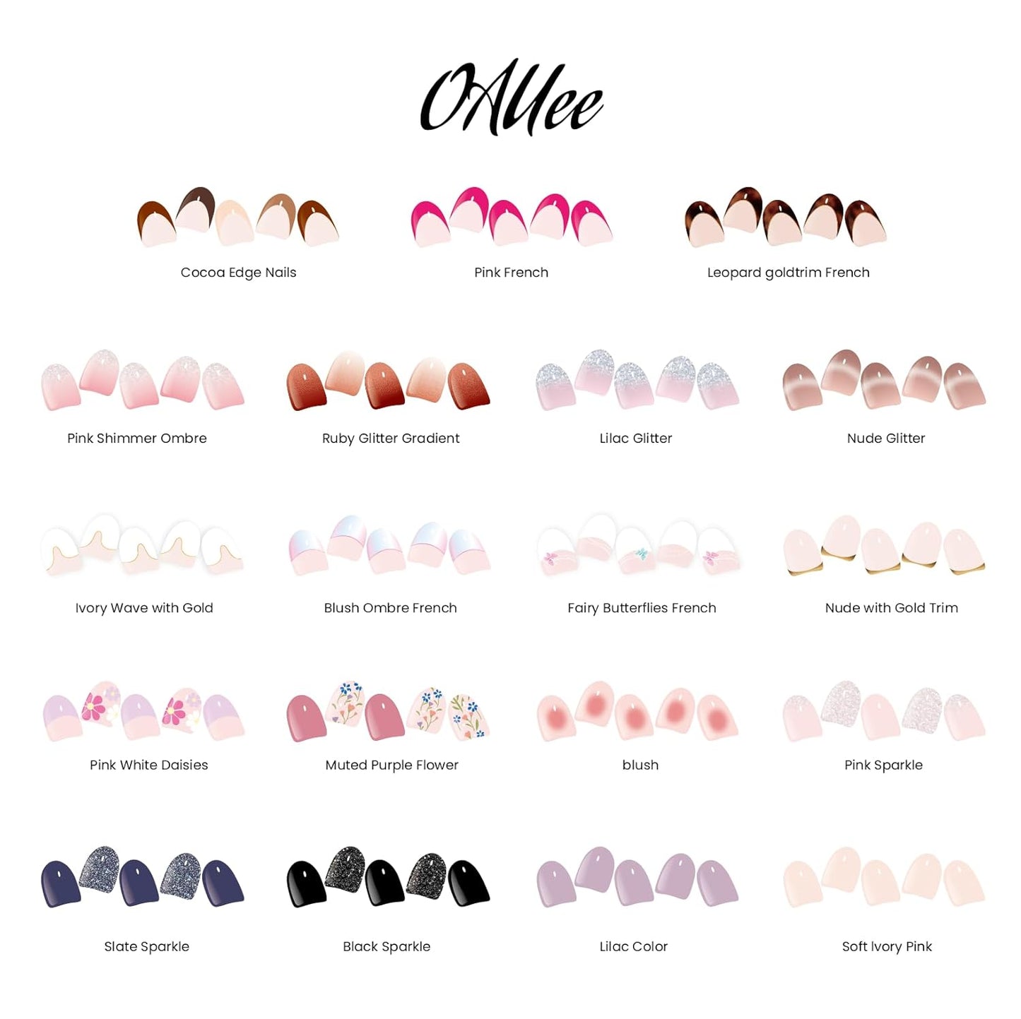 Semi Cured Gel Nail Strips | Built-In Gel Top Coat | UV Light Required | Salon Quality, Easy Application And Removal (Ruby Glitter Gradient)