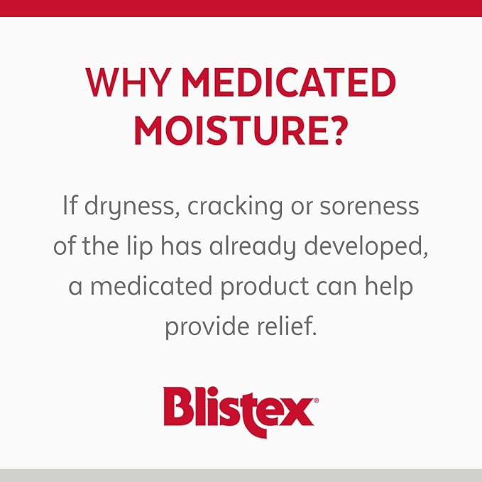 Blistex Medicated Lip Balm, 0.15 Ounce, 3 Count (Pack of 2) Prevent Dryness & Chapping, SPF 15 Sun Protection, Seals in Moisture, Hydrating Lip Balm, Easy Glide Formula for Full Coverage