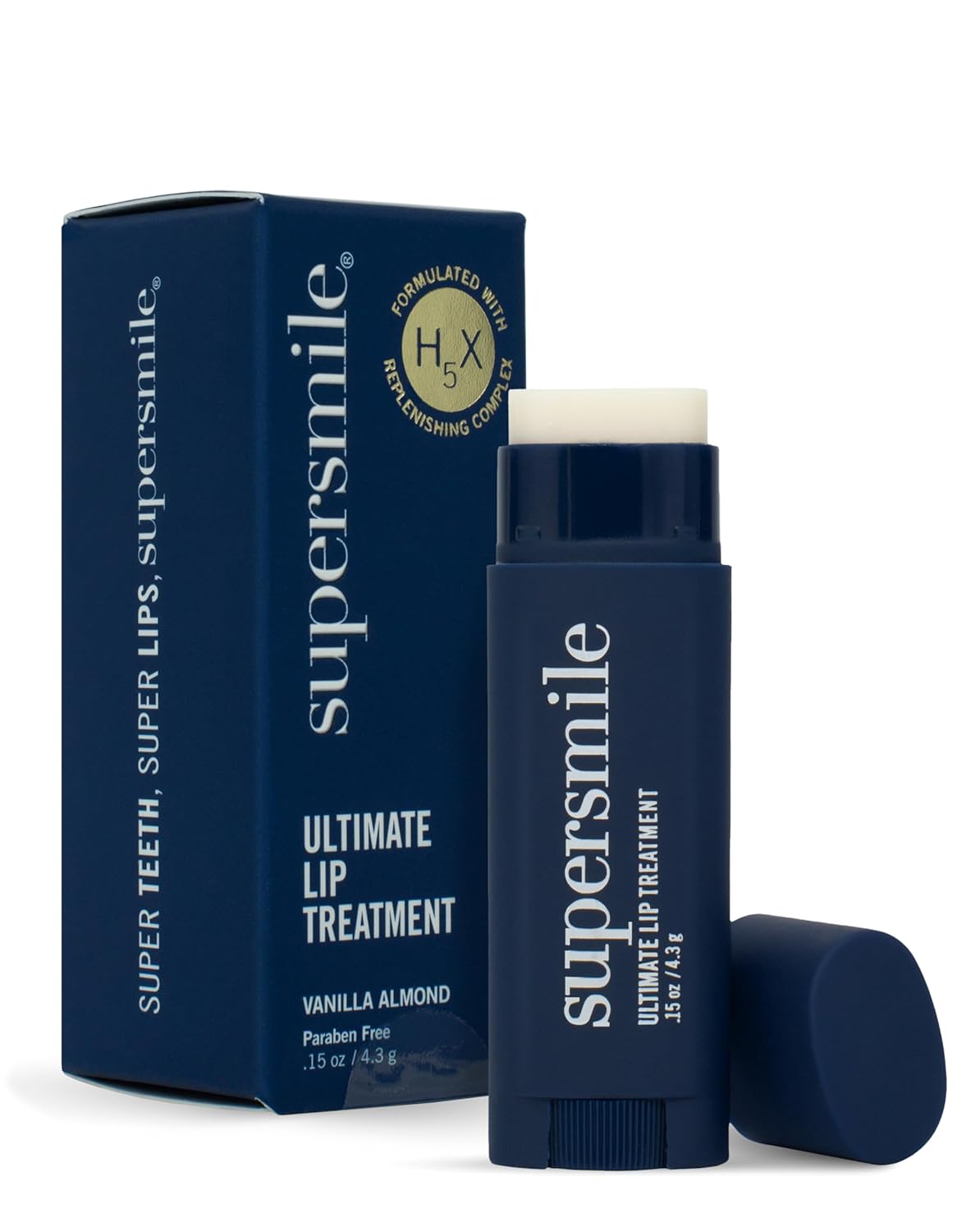 Supersmile Ultimate Lip Treatment - Healing for Dry, Cracked Lips - Nourishing Lip Balm with Collagen & Shea Butter - Hydrating Lip Plumper & Soothing Lip Moisturizer