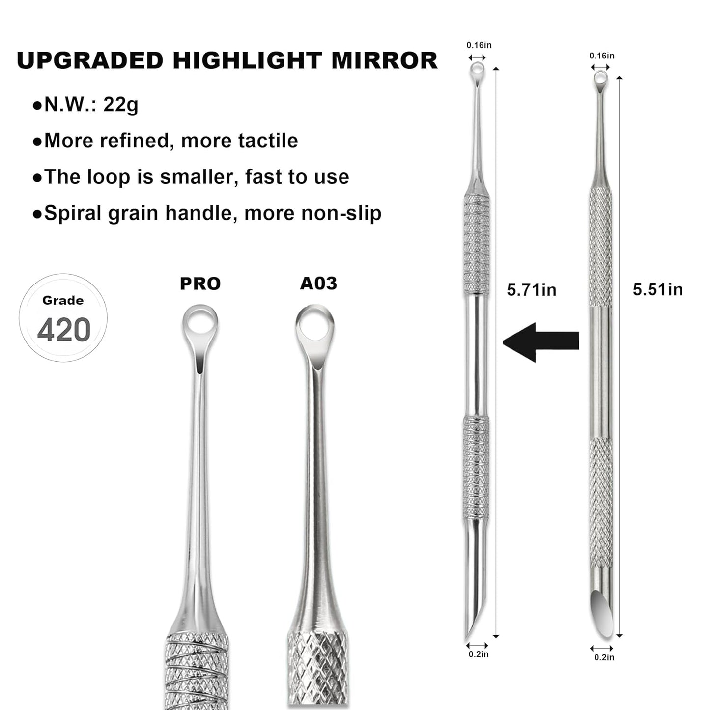 Pre-treatment Cuticle Pusher, Russian Prep Nail Pushers, Dual Ended Cuticle Remover with 100/180 Grit Sandpaper Sheets, Nail Care for Manicure Pedicure Nail Art