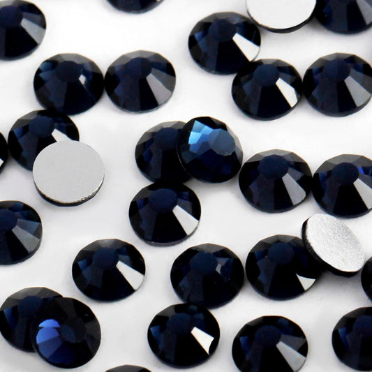 2000 PCS SS16 Flatback Rhinestones,12-Facet Diamond-Cut Glass Gems for Nail Art,Clothing,DIY Crafts,Glue-On Decoration Stones with Silver Backing,Montana