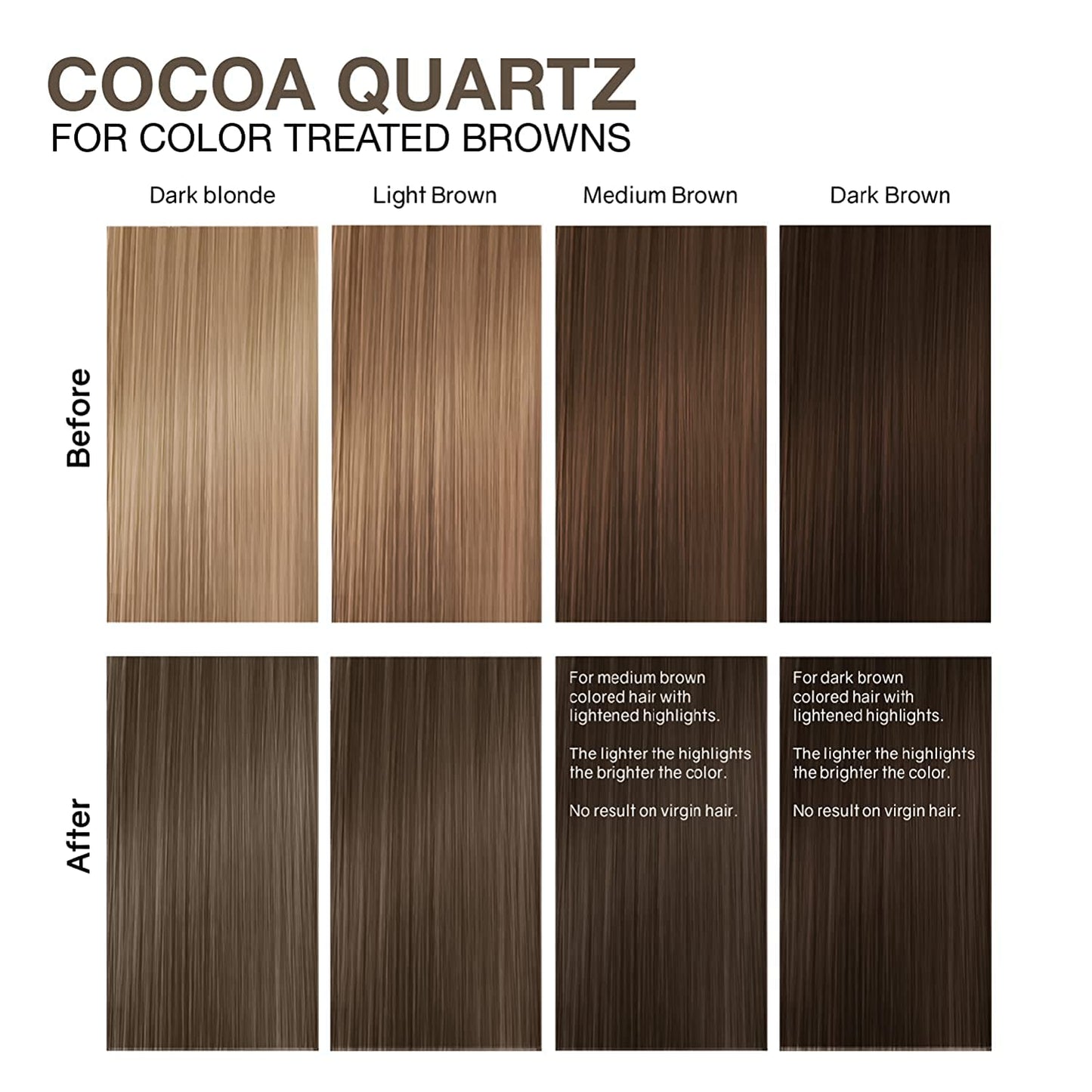 Celeb Luxury Gem Lites Cocoa Quartz Colorditioner, Color Depositing Conditioner with Bondfix Bond Rebuilder, Semi Permanent Hair Colour Glaze, Maintains and Refreshes Light Brown Brunette Hair