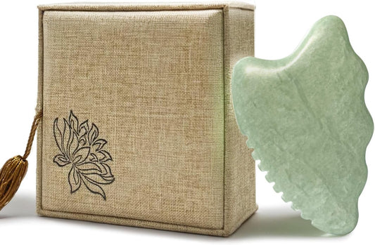 Gua Sha Facial Tools,Guasha Tool for Face,Jade Gua Sha Stone Comb Edge, Face Sculpting Tool Skin Care Tools for Face Lift Device Gifts