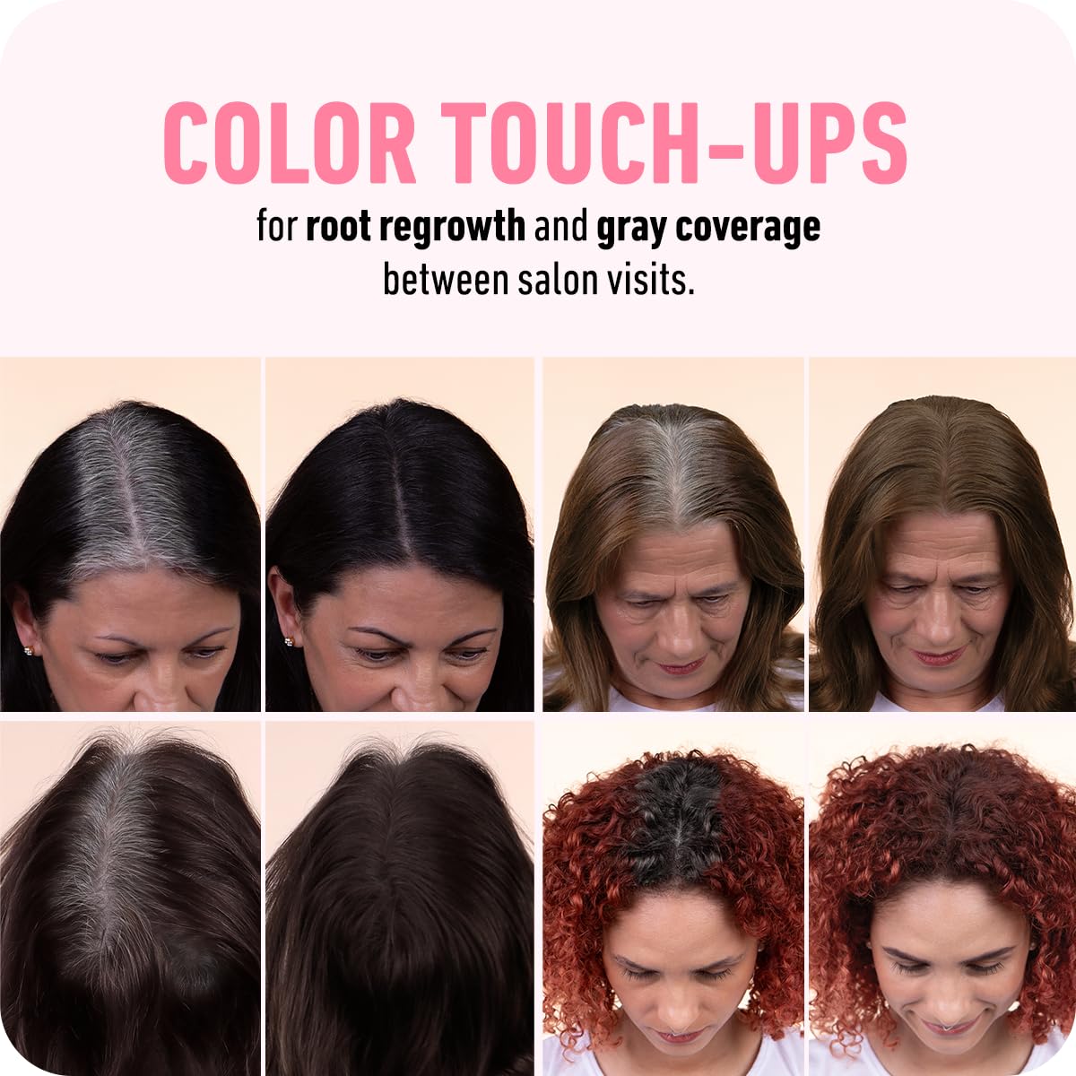 BOLDIFY Hairline Powder (LARGE, 10g) - Root Touch Up Hair Color for Gray Coverage - Bald Spot Concealing Hair Powder for Women & Men - 48-Hour Stain-Proof - Dark Auburn