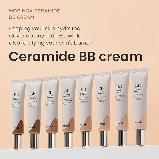 HEIMISH Moringa Ceramide BB Cream SPF 30 PA++ | 28 Tan | 1.87 fl oz / 53g
