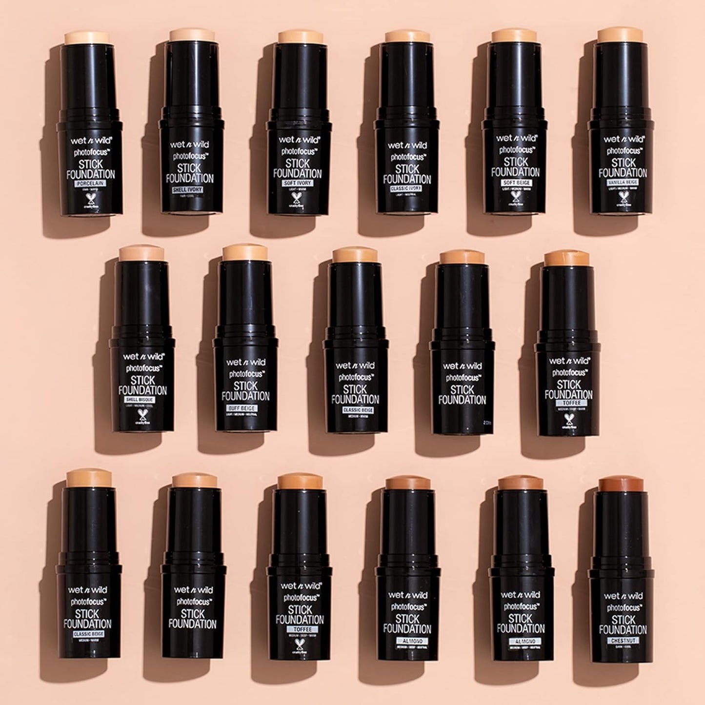 wet n wild Photo Focus Matte Foundation Stick Makeup, Porcelain | Vegan & Cruelty-Free