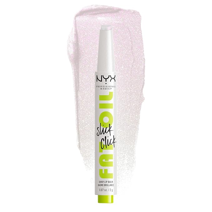NYX PROFESSIONAL MAKEUP Fat Oil Slick Click, Lightweight, Buildable, Pigmented Vegan Lip Balm - Main Character