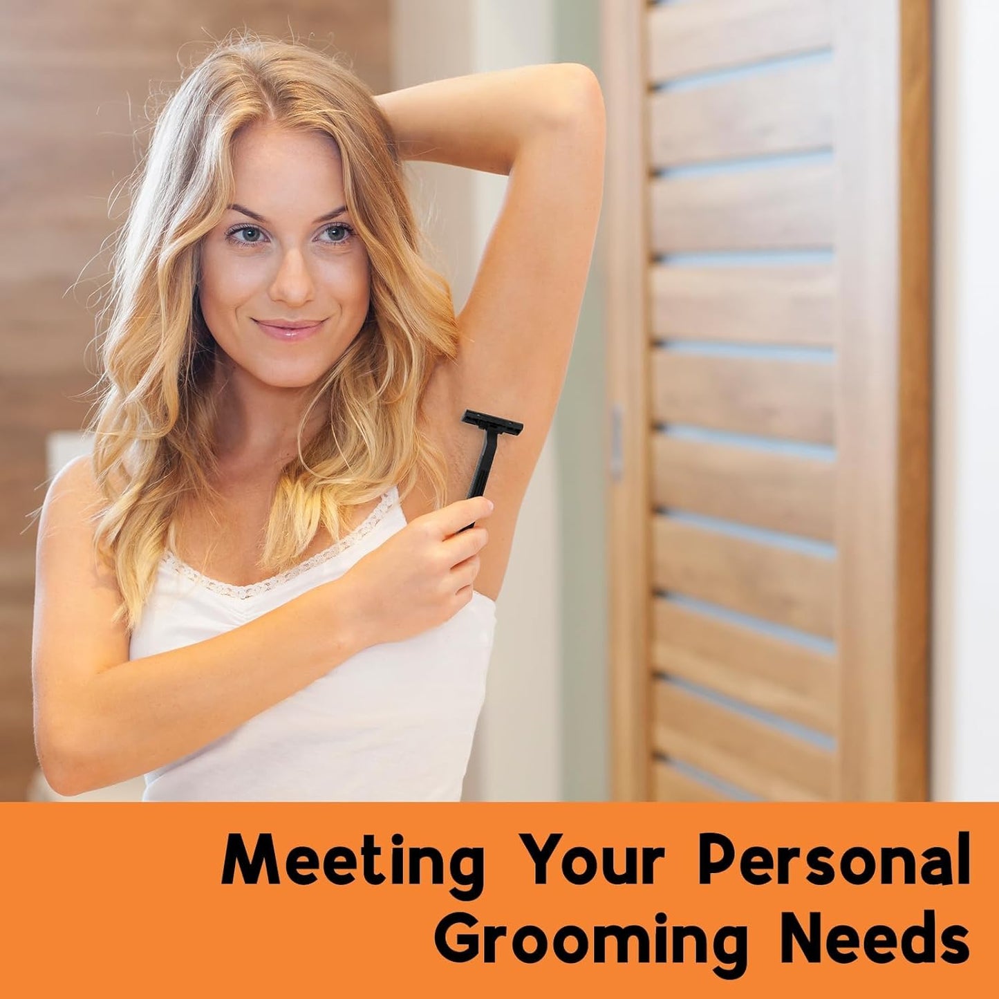 CXYARY 550 Pcs Twin Blade Disposable Razors With Clear Safety Cap, Shaving Razors Bulk for Men &Women, Stainless Steel Blade, Multipurpose Portable Shave Razor for Bathing Hotel Travel, Black