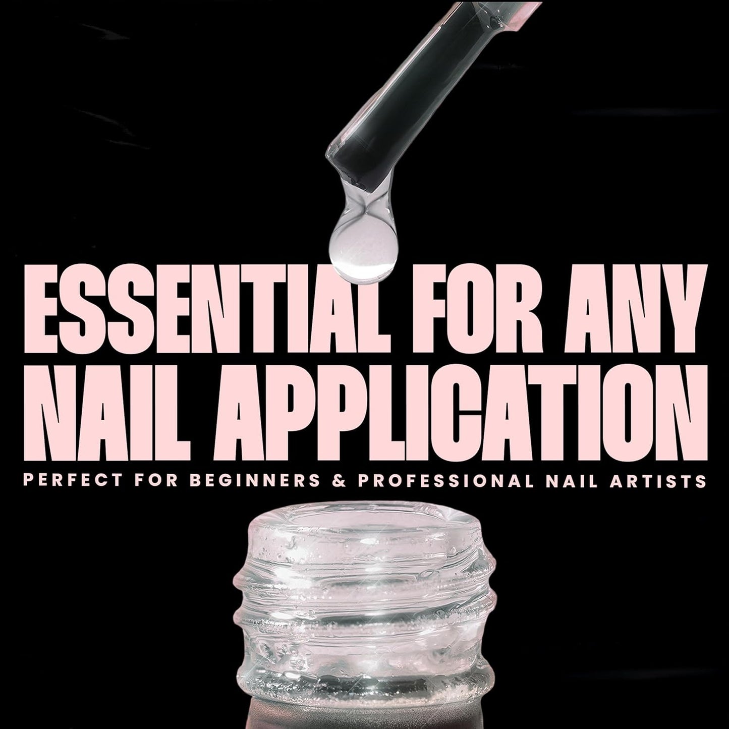 V Beauty Pure Gel Base Coat - Long-Lasting Base Gel Polish for Strong Adhesion, Chip-Free Wear & Smooth Application, Protects Natural Nails, Works with Any Nail Polish