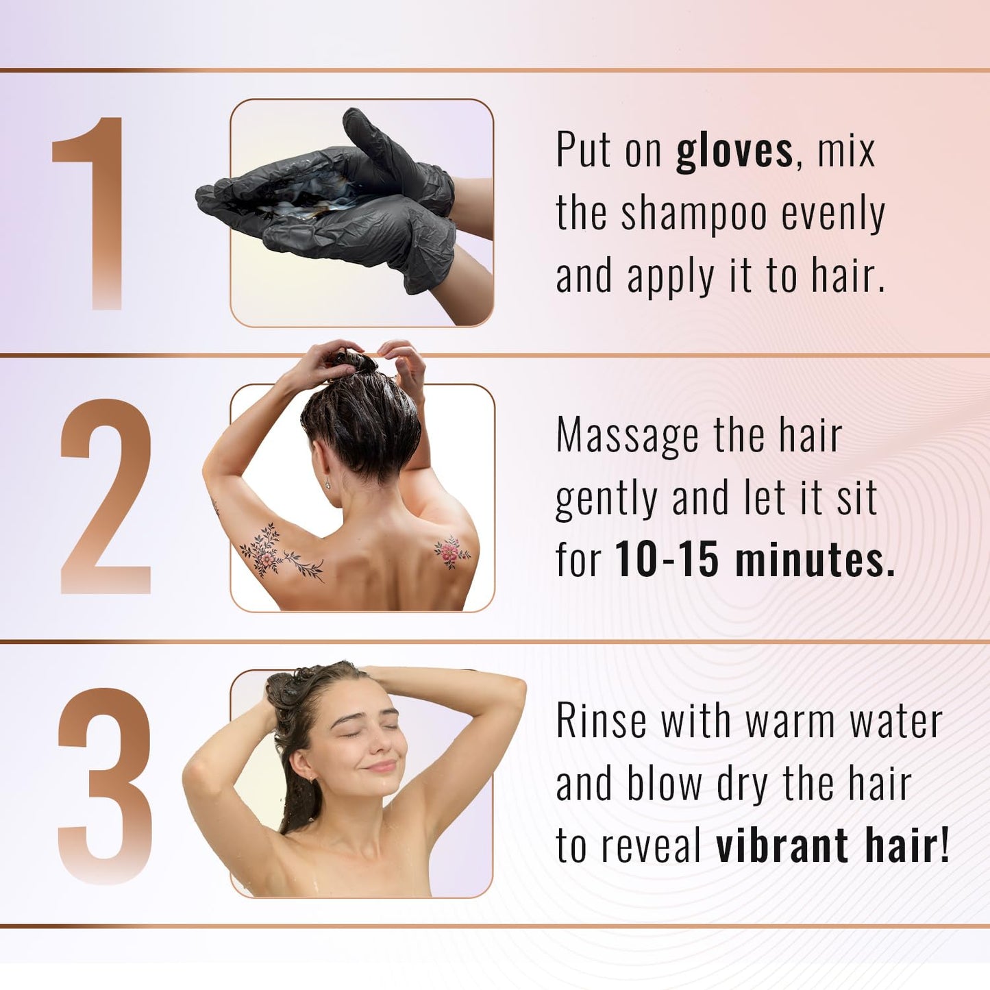 Herbishh Argan Hair Mask Shampoo - Natural Hair Dye for Gray Hair - Long-Lasting Color in Minutes - Travel Size - Ammonia-Free - 10+1 Pack (Grape Red)