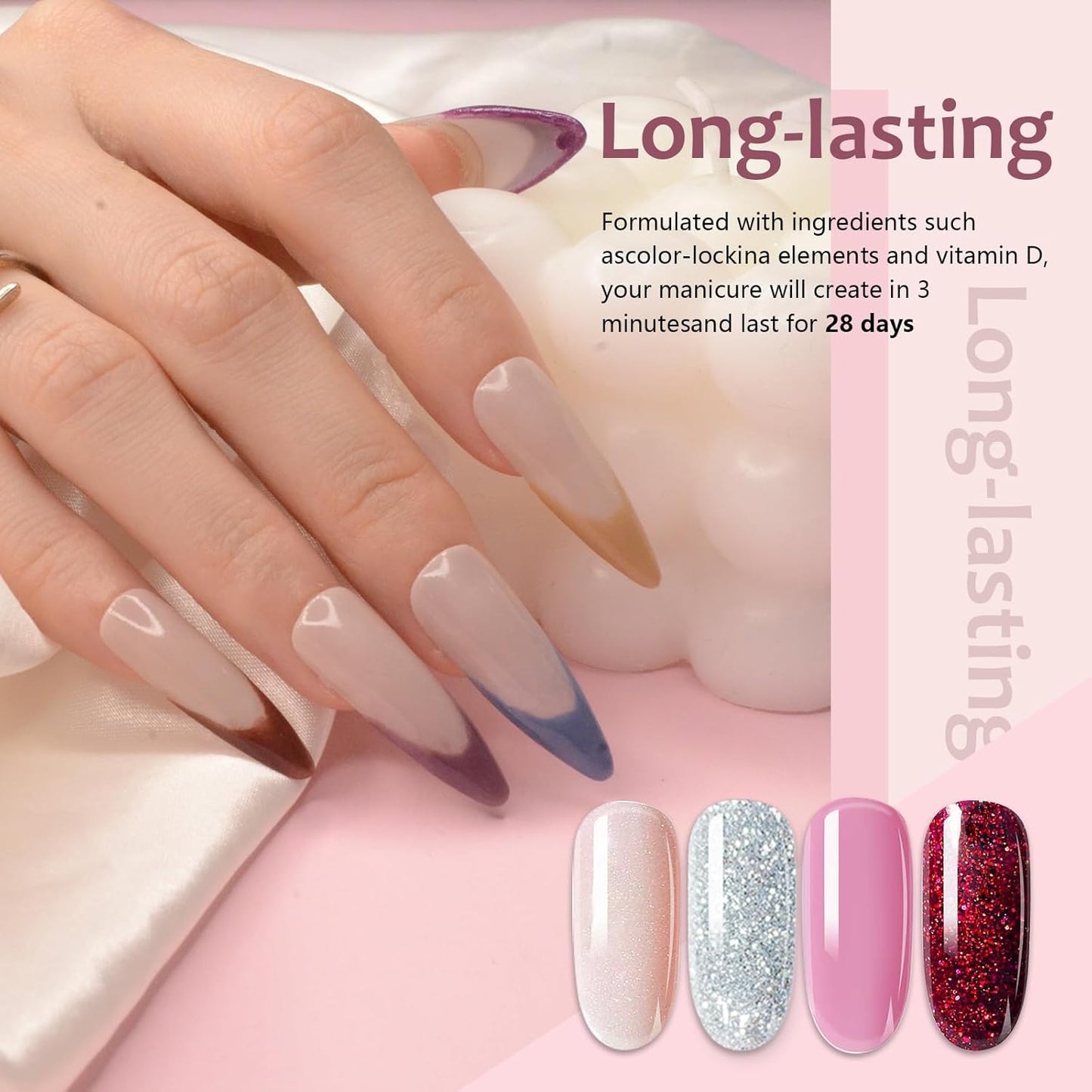 Dip Powder Nail Kit Starter, 30 Colors Dip Nails Skin Nude Brown White Green Glitter, Dark Color Acrylic Dipping Powder Liquid Set with Base/Top Coat Activator Brush Saver for Manicure DIY Gift