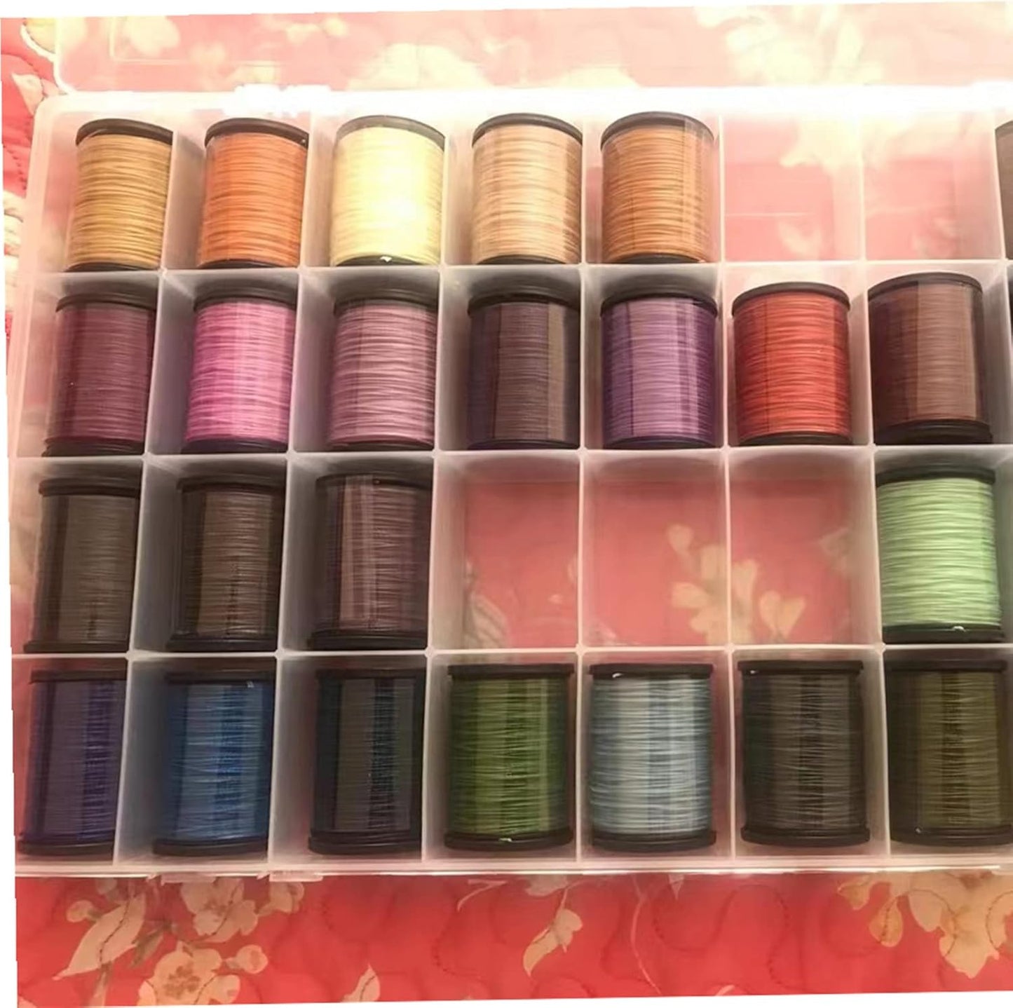 3PCS 36 Grids Large Plastic Organizer Box with Dividers, Compartment Organizer Box for Nail Accessories/Screw/Sewing Arts and Oil Paint, Bead Storage Containers 14.9 Inch x 9.2 Inch x 1.9 Inch (Clear)