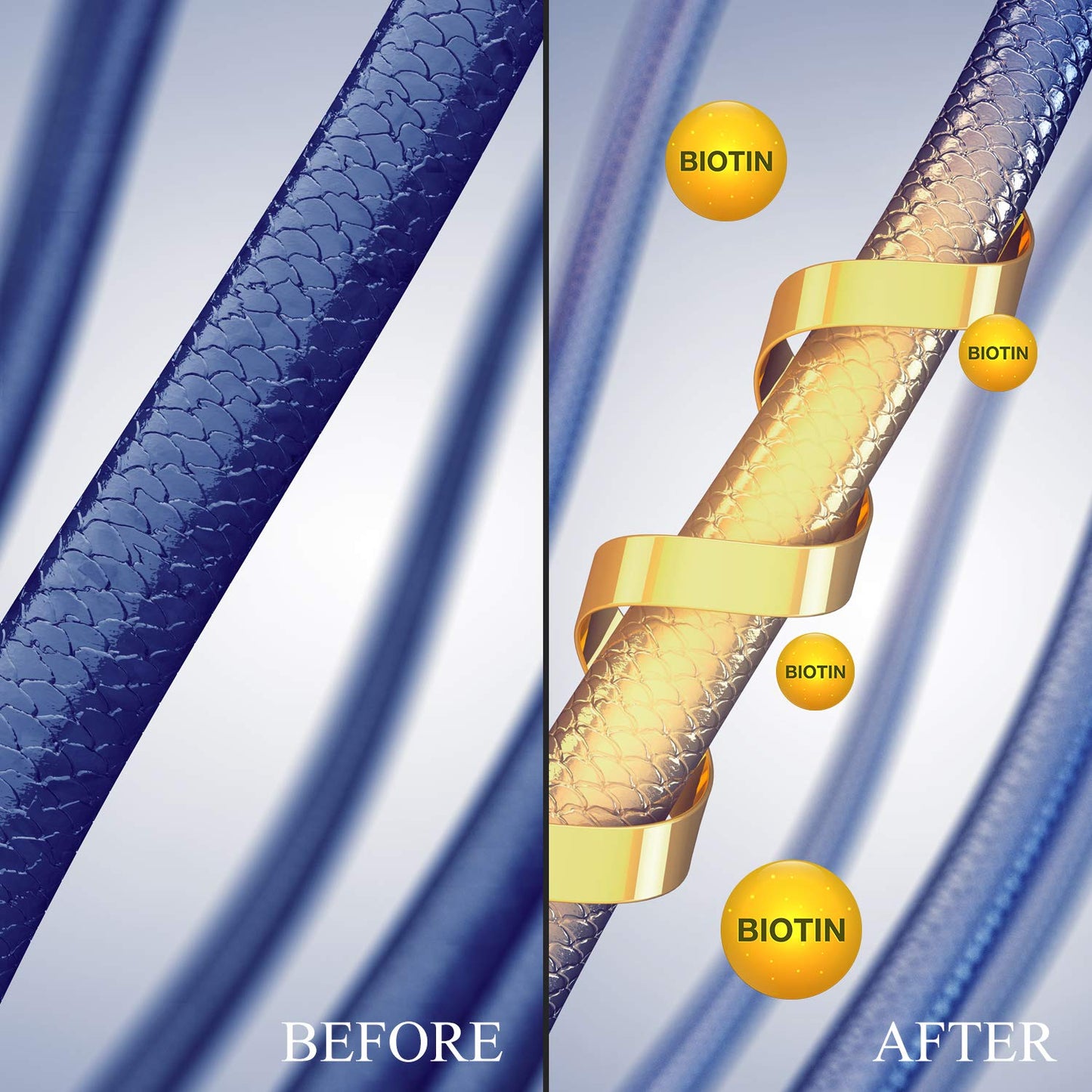 L LUSETA Biotin & Collagen Shampoo & Conditioner Set (2 x 33.8oz) - Thickening for Hair Growth, Infused with Argan Oil to Repair Dry, Damaged Hair