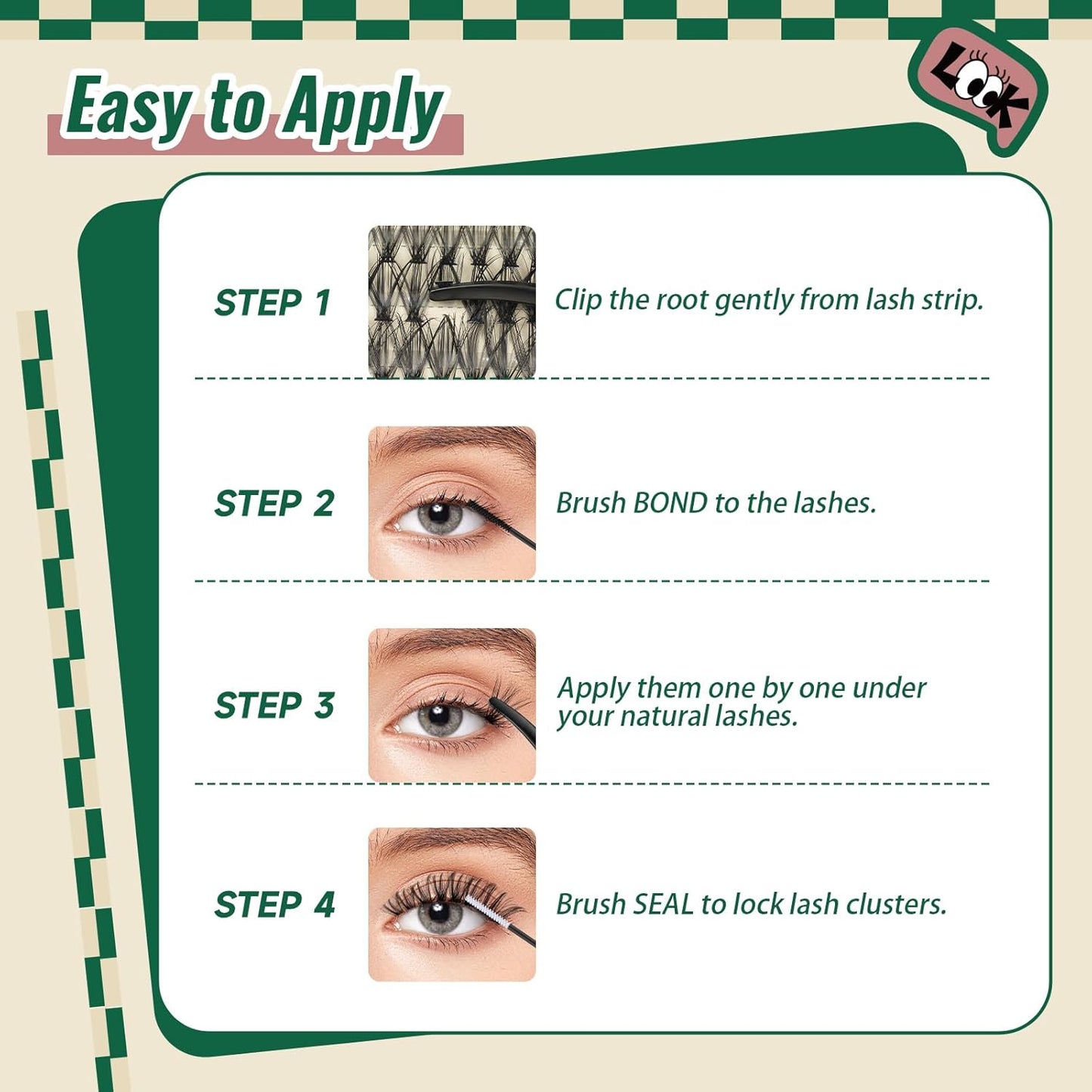 DIY Lash Extension Kit 280pcs Individual Lashes D Curl Eyelash Extension Kit KEYYOU 40D 9-18Mix Lash Clusters with Lash Bond and Seal and Lash Applicator for DIY at Home(KIT-40D-0.07D-9-18Mix)