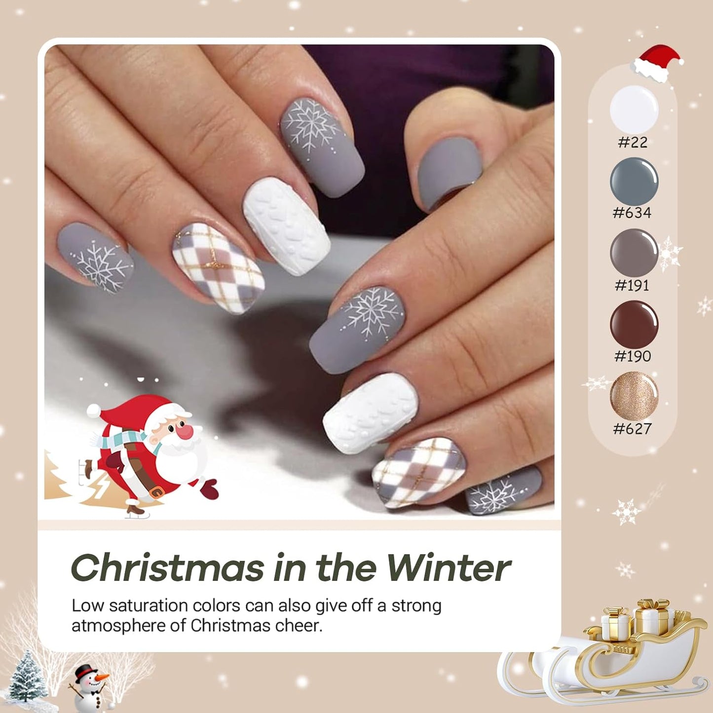 AZUREBEAUTY Dip Powder Nail Kit Starter 20 Colors Glitter Dark Green Grey Purple Fall Winter 31 Pcs Dip Powder Liquid Set with Top/Base Coat Activator for French Nails Art Manicure DIY Salon Gift