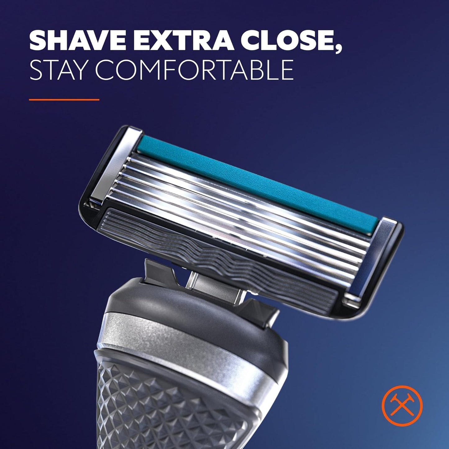 Dollar Shave Club 4-Piece Razor Set - Extra Close Refill Cartridges, Alarm Handle & Shave Cream 3oz