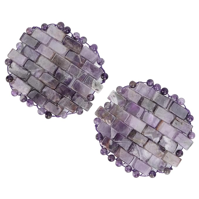 Jade Eye Mask, Amethyst Eye Pack Wrinkle Puff Elimination Dark Circles Fading Quartz Stone Eye Patch Jadestone Eye Massager Relieve Eye Fatigue