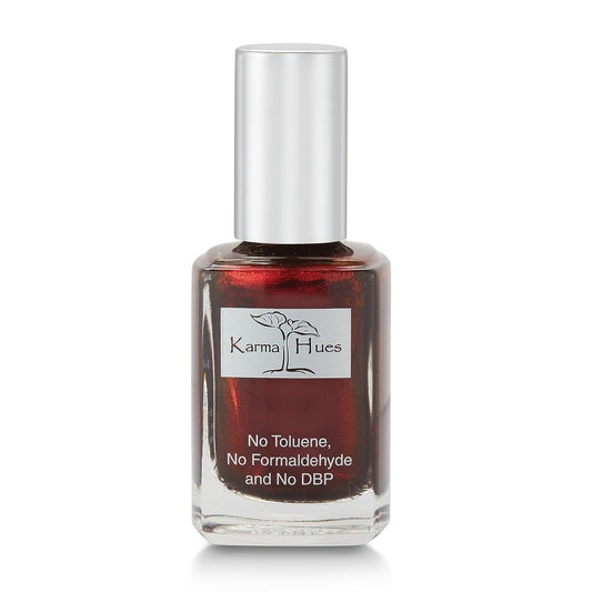 Karma Organic Nail Polish - Quick Dry Nail Lacquer, Non-Toxic, Vegan, and Cruelty-Free Nail Paint Art for Adults & Kids - No Toluene, No Formaldehyde, No DBP, and Free of TPHP (Giddy Up, 0.43 fl oz.)