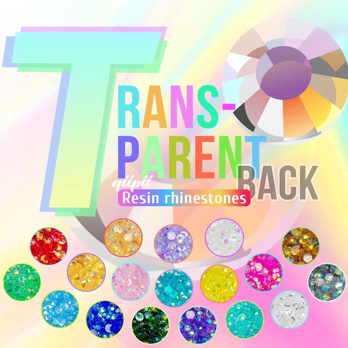 Transparent Golden Yellow Resin Flatback Rhinestones for Bedazzling Tumblers Crafting 3mm 4mm 5mm Clear Gold Jelly Stones Gems Diamonds Crsytals Charms for Nails Face Eyes Makeup Crafts Clothes