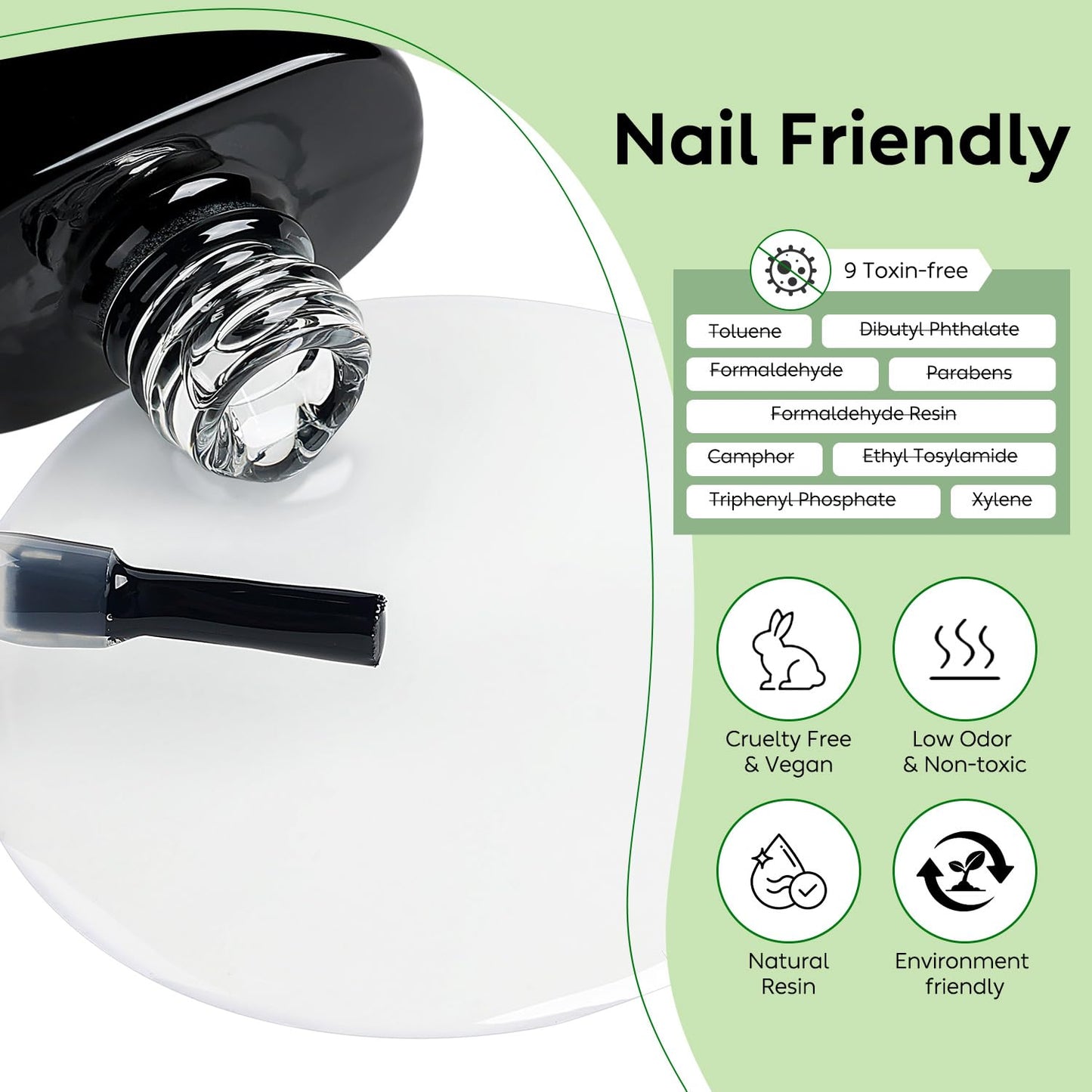 Luxbon 2 Pcs 15ml Nail Primer & Nail Dehydrator Set - Long Lasting, Shine Finish, UV LED Nail Lamp Soak Off Gel Nail Prep Set Manicure