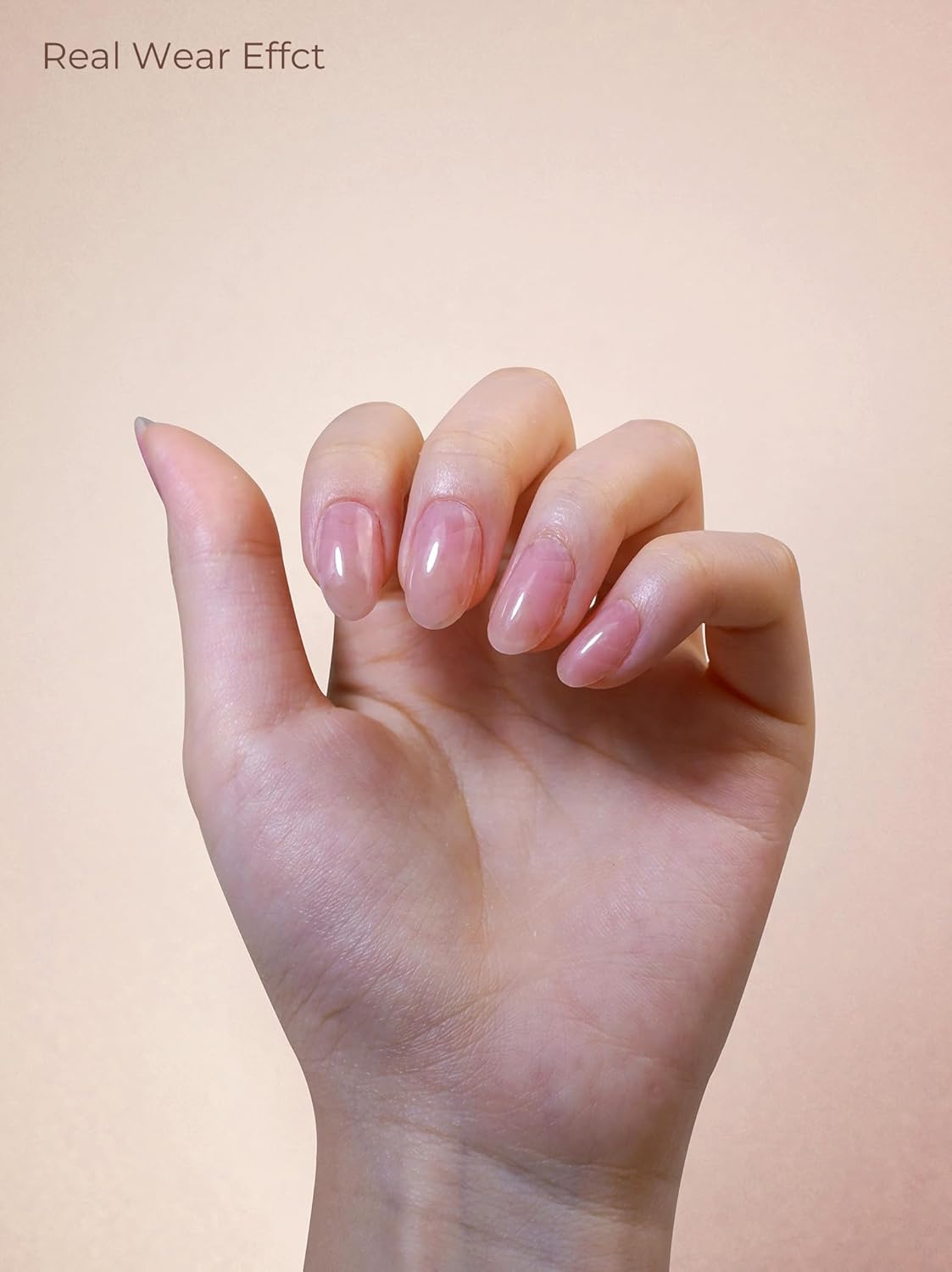 Pre Cured Gel Nail Strips - 44PCS Salon Quality Gel Nail Stickers - Long Lasting Polish Wraps for Women no UV Light Needed Easy Apply& Remove (Vintage Pink）