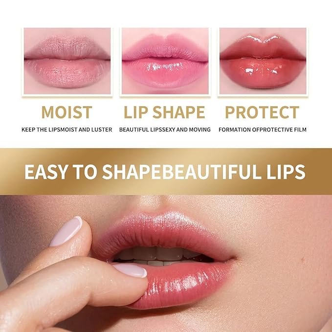 2PCS Handmade Plant lip balm Pink Lips Serum Brighten Dark Lips Bleaching Essence Lip Balm Repair Fine Lines Brighten Moisture Exfoliator Lip Care (Red)