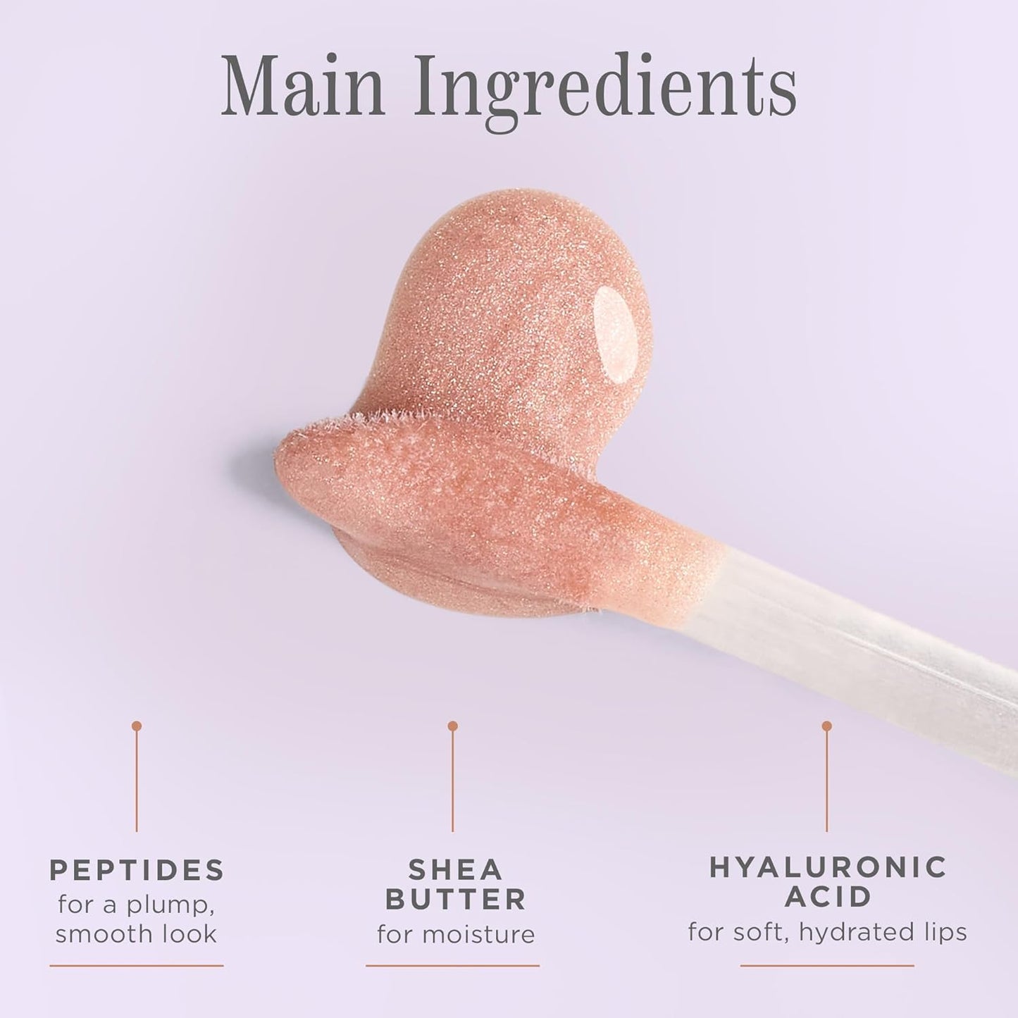 Côte Beauty's Euphoria Peptide Lip Shine, Ultra Hydrating & Long-Lasting Shimmery Sheer Nude Plumping Lip Gloss for Women with Hyaluronic Acid, Shea Butter & Jojoba Oil, Vegan & Cruelty-Free, 0.12FlOz