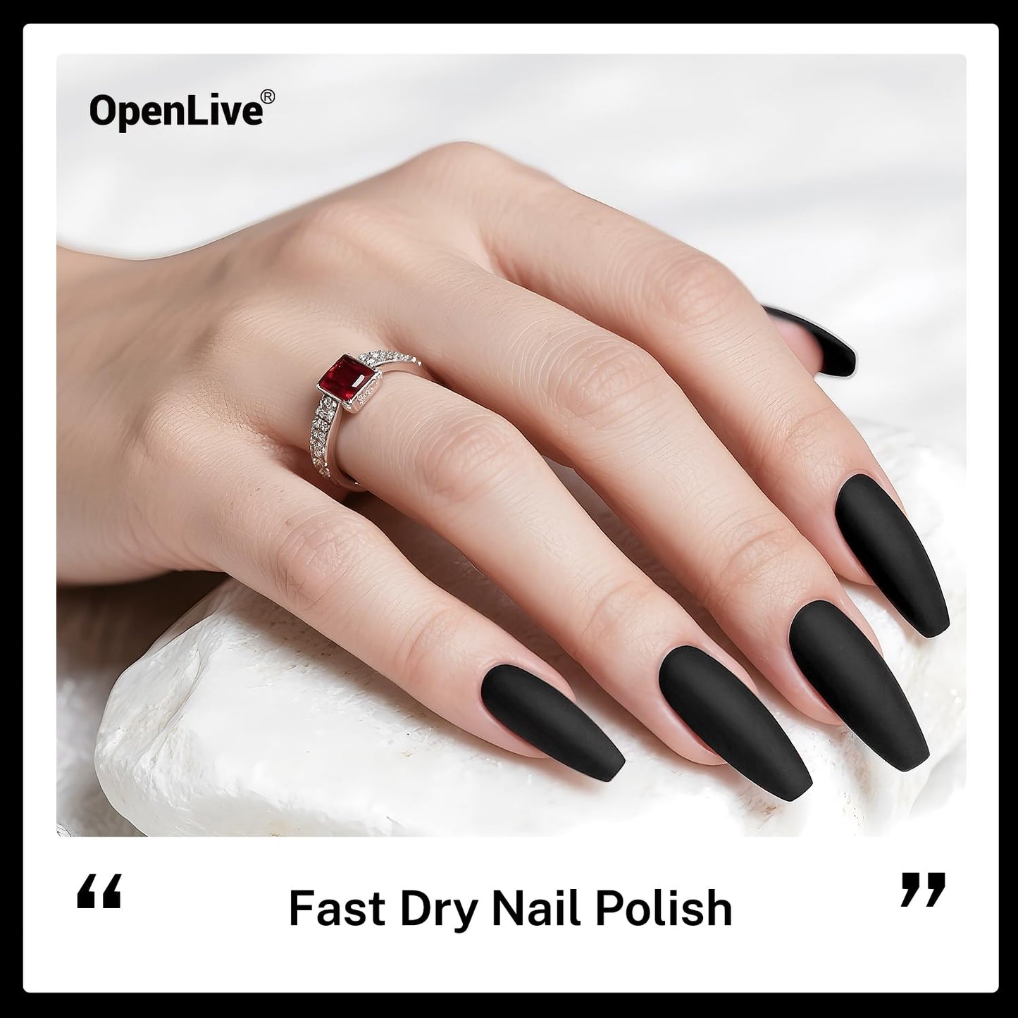 16.5ml Black Nail Polish Large Volume Quick Drying Nail Polish, Fast Drying and Long Lasting Color Nail Art DIY Home Manicure Gift for Women