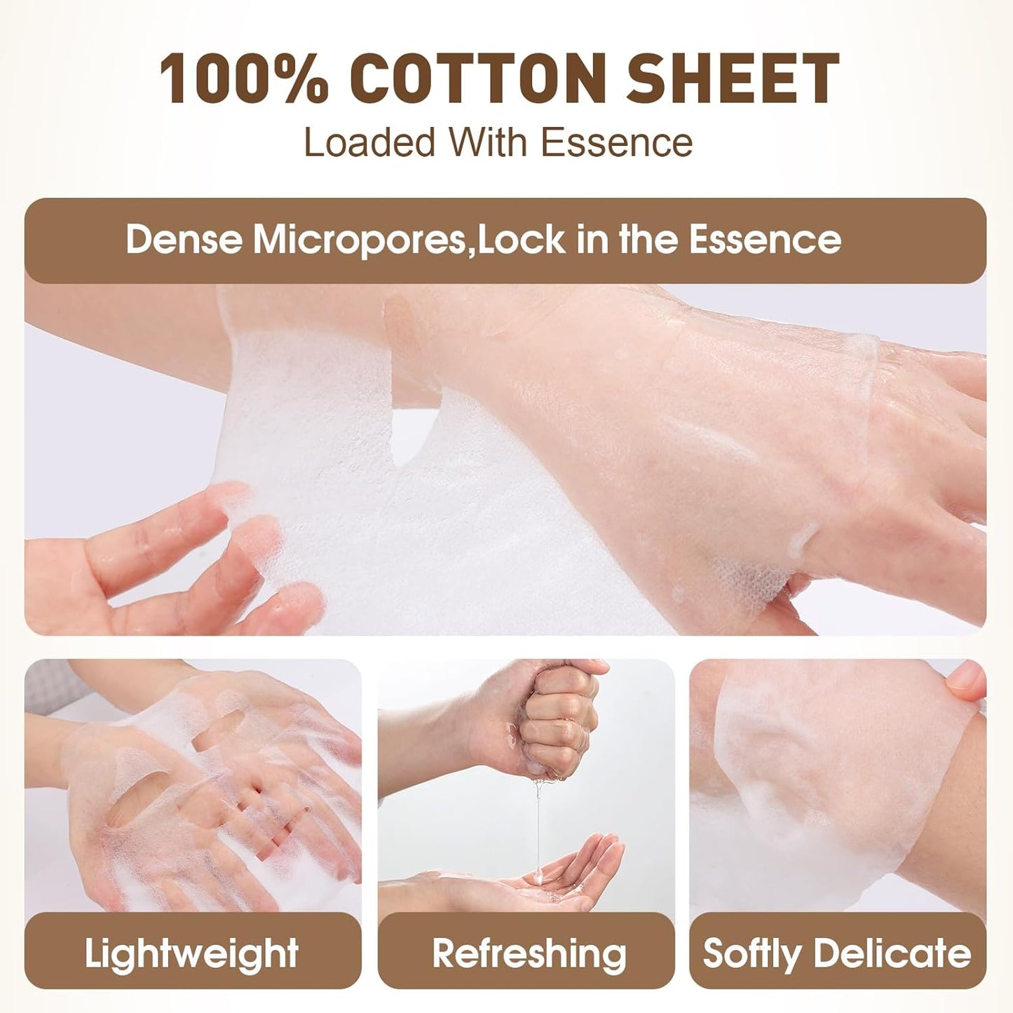 120 Pack Collagen Essence Sheet Face Masks Skincare, Moisturizing & Hydrating Face Mask for Skin Care, Bulk Face Masks for All Skin Types, Spa Party Gifts for Women (12 Types x 10 Pcs)