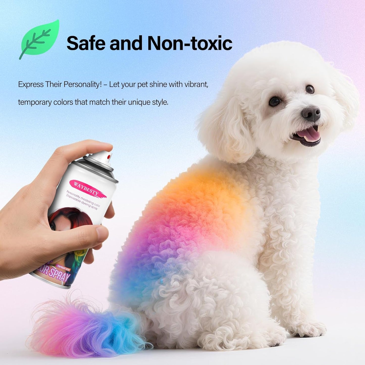 Temporary Hair Color Wax For Kids Women Men, Washable Hair Color Spray Non-Sticky For Cosplay Party DIY, Christmas Party, Halloween Crazy Hair Day (Pink, 4.06 oz)