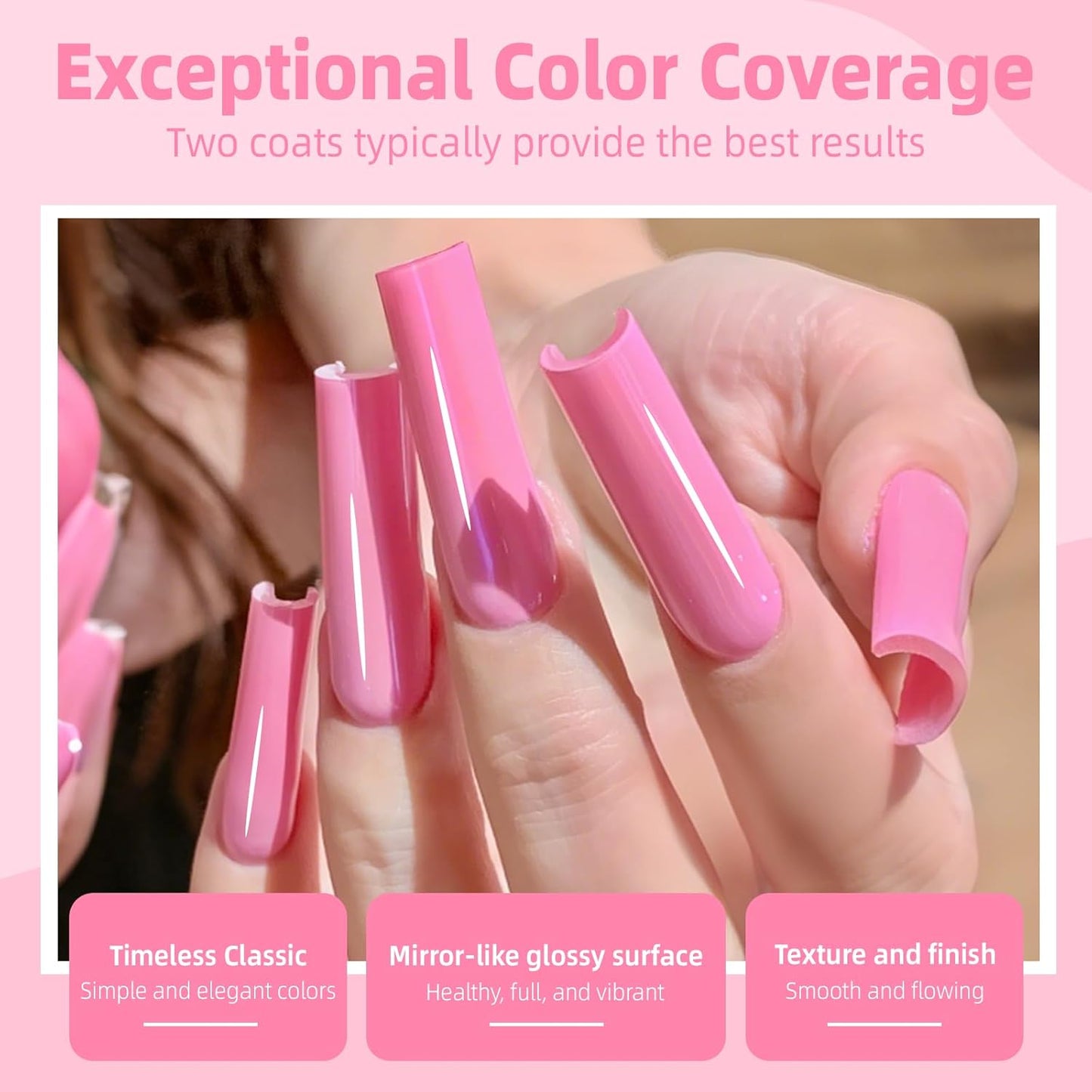 Major Dijit Hot Pink Quick Dry Regular Nail Polish - Nail Art Lacquer, 0.41 Fl Oz