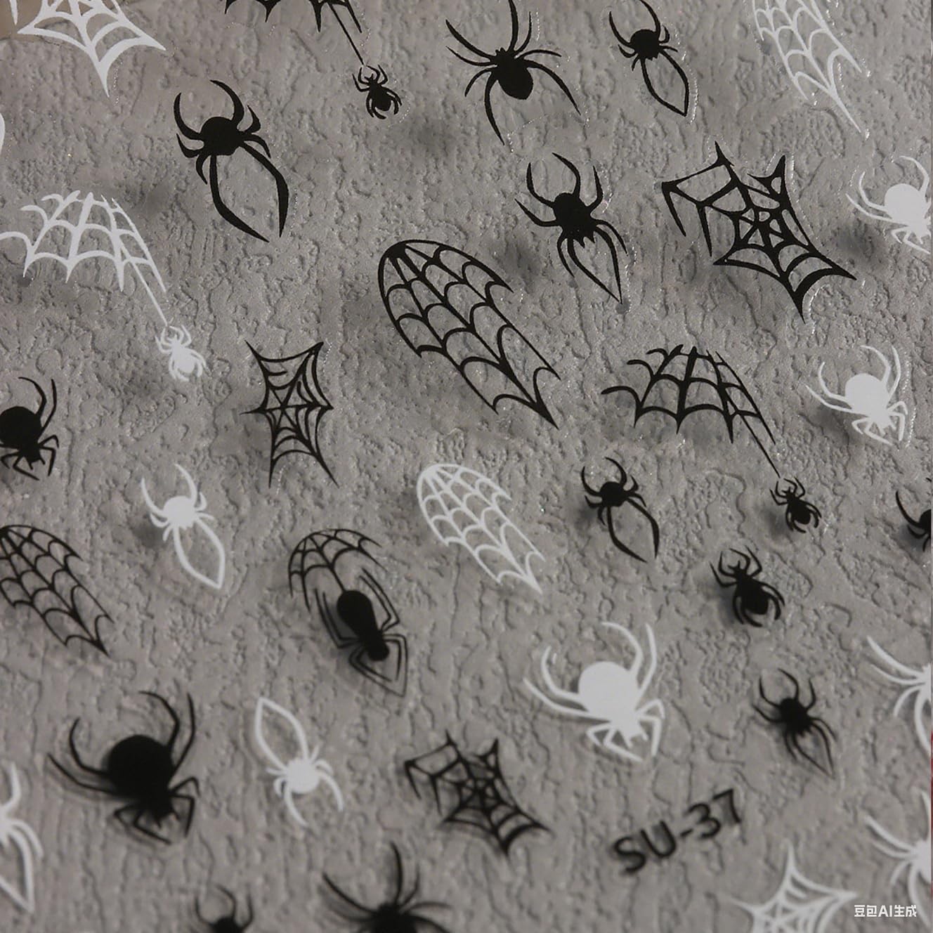6Pcs Halloween Nail Stickers Spider Web Nail Decals DIY Self Adhesive Cobweb Nail Design Halloween Nail Decoration Supplies Holiday Manicure Accessories for Women Girls Supplies