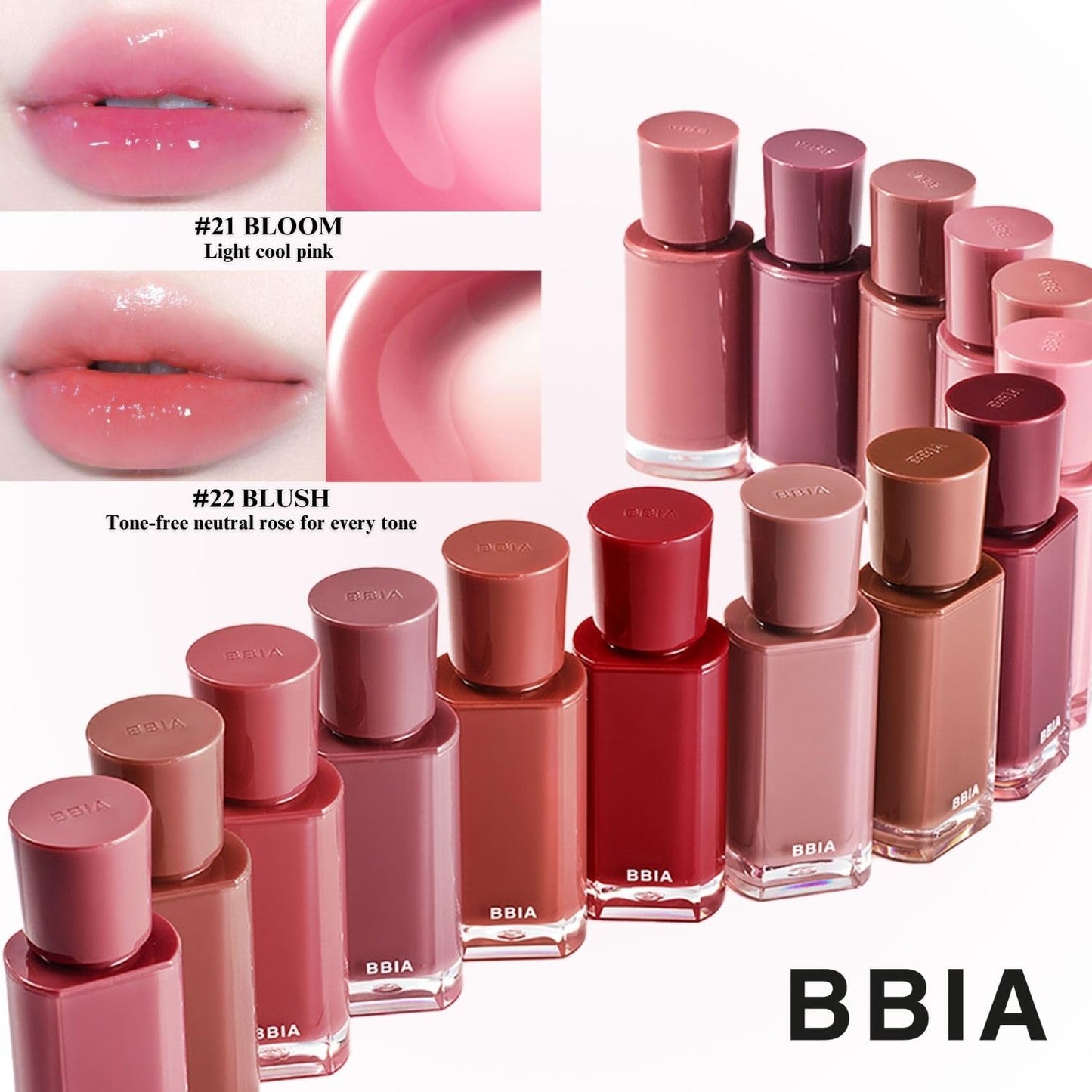BBIA Glow Tint – Lip Plumping Volumizing Glossy & Glowy Lip Stain Naturally Moisturizing Comfortable Texture Lightweight Long-Lasting Vivid Color Non-Sticky Korean Makeup (19 CHOCO, Pack of 1)