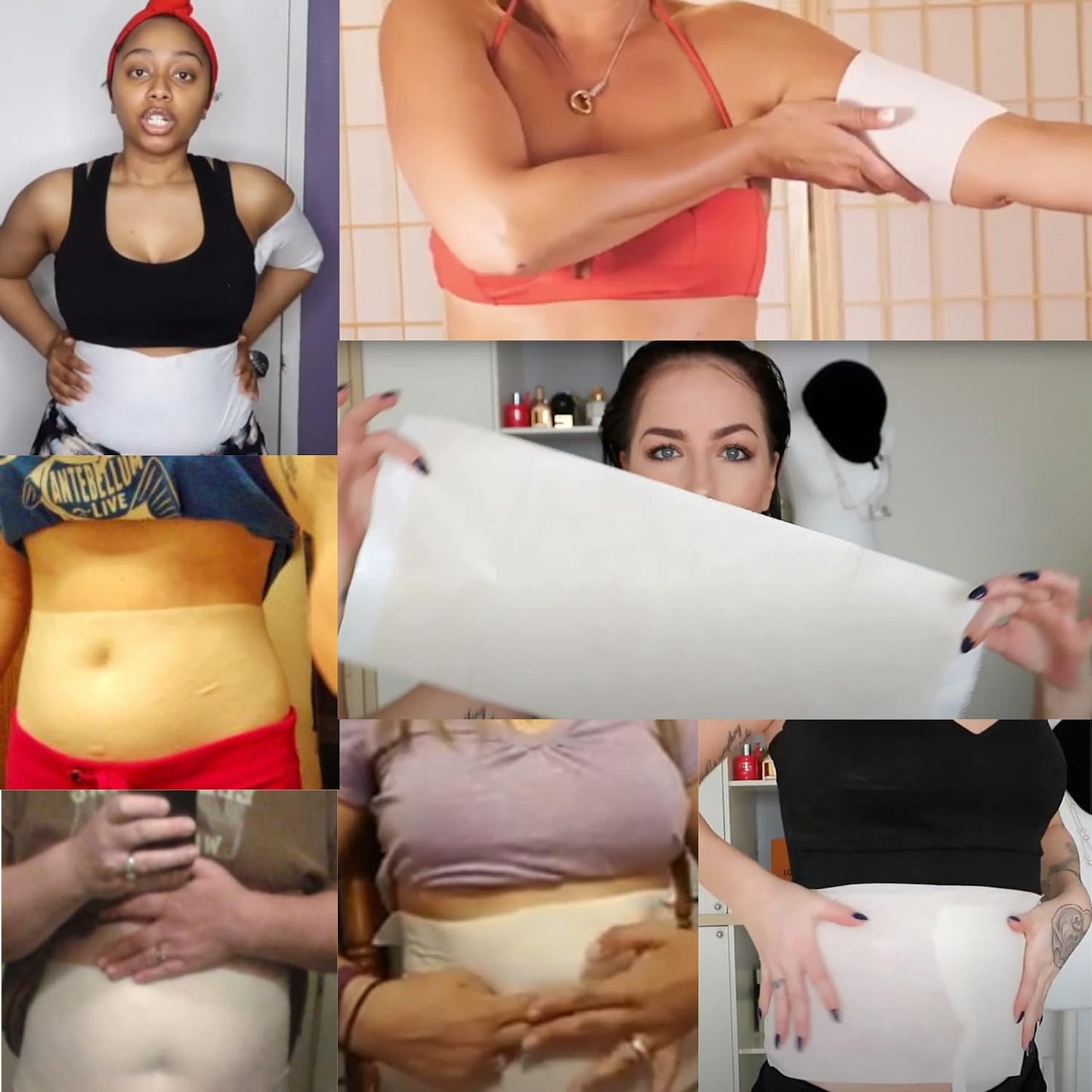 Ultimate Body Wrap with Guarana, Green Tea, and Seaweed Works for Stomach Belly Legs Arms Abdomen 6 Wraps