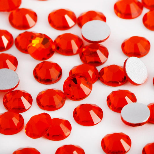 3000PCS SS10 Flatback Rhinestones | 12-Facet Diamond-Cut Glass Gems for Nail Art, Clothing, DIY Crafts |Glue-On Decoration Stones with Silver Backing(Hyacinth)