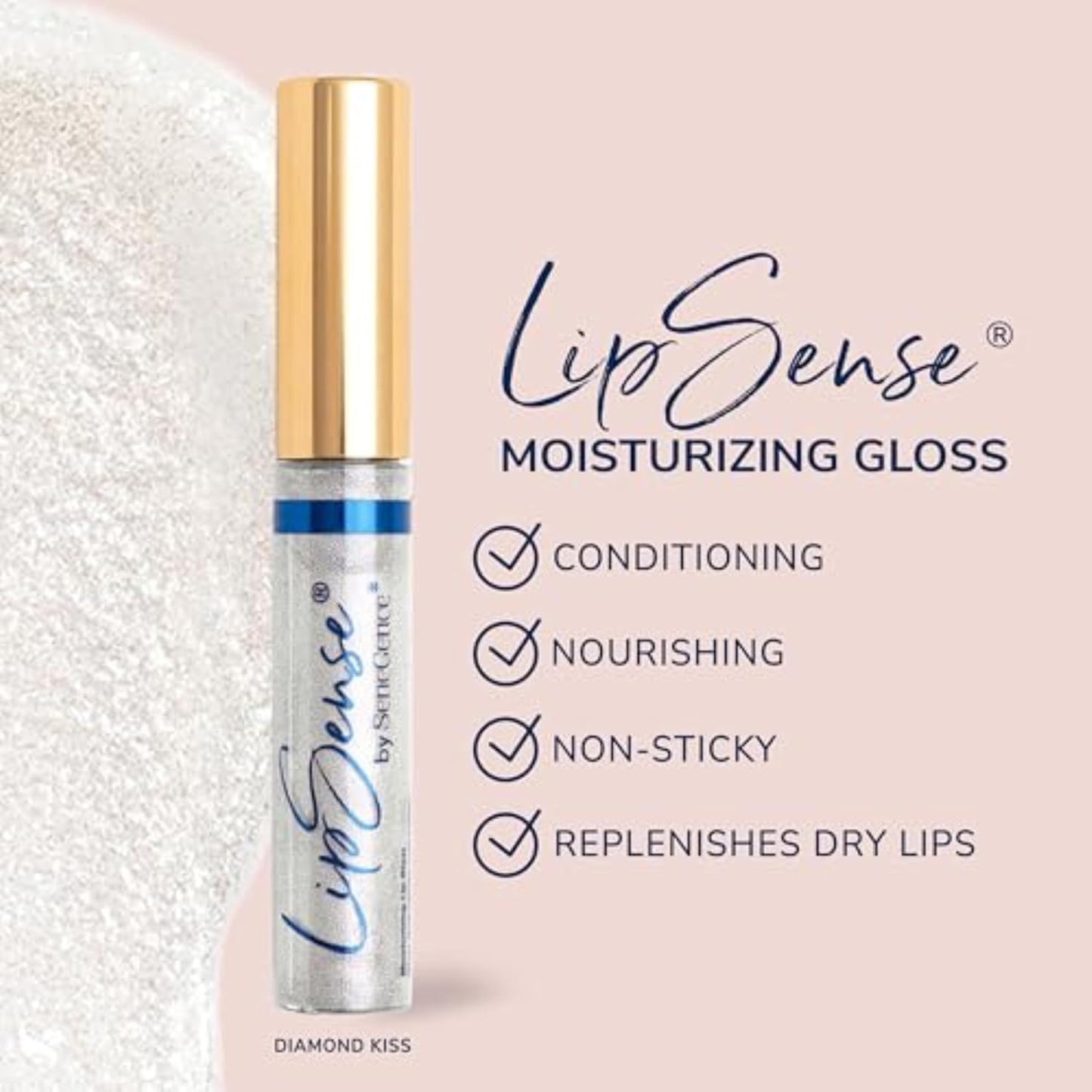 SeneGence LipSense Moisturizing Gloss – Hydrating, Long-Lasting Gloss with Shea Butter & Vitamin E, Vegan & Paraben-Free