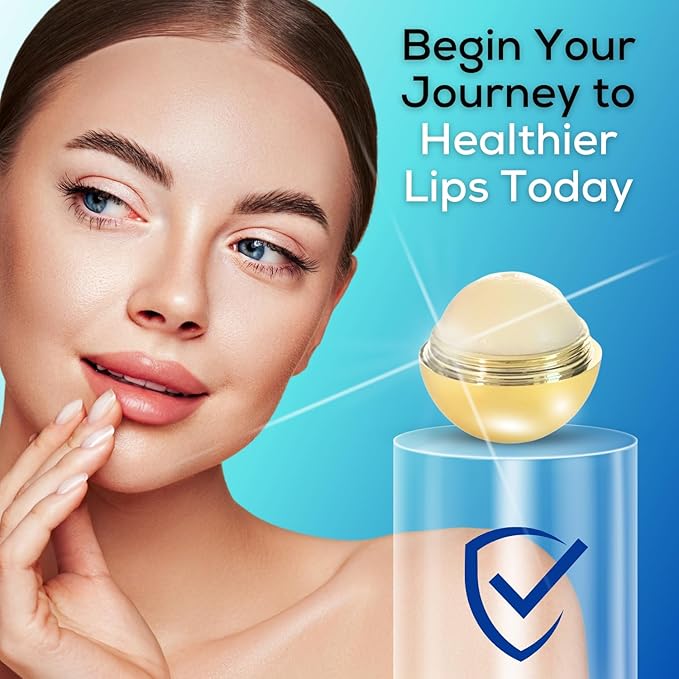 SoftBeso Lip Balm| Gold-Vanilla Flavor| Vegan Lip Care|Clean Ingredients | Lip Balm for Beautiful, Soft Lips | Hydrating & Nourishing Lip Care Products | Premium Lip Balm Ball