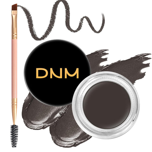 2Pcs Brow Pomade Set with Dual-ended Eyebrow Brush, High pigment Water proof Natural finish Eyebrow Makeup Set with Eyebrow Brush for Women and Girls（10#）