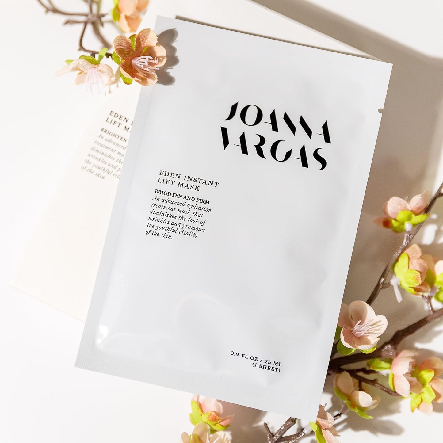 Joanna Vargas Eden Instant Face Lift Facial Mask – Hydrating Collagen Sheet Mask for Glowing Skin – Firming Face Mask with Hyaluronic Acid – Anti Aging Facial Mask for Women – 1 sheet